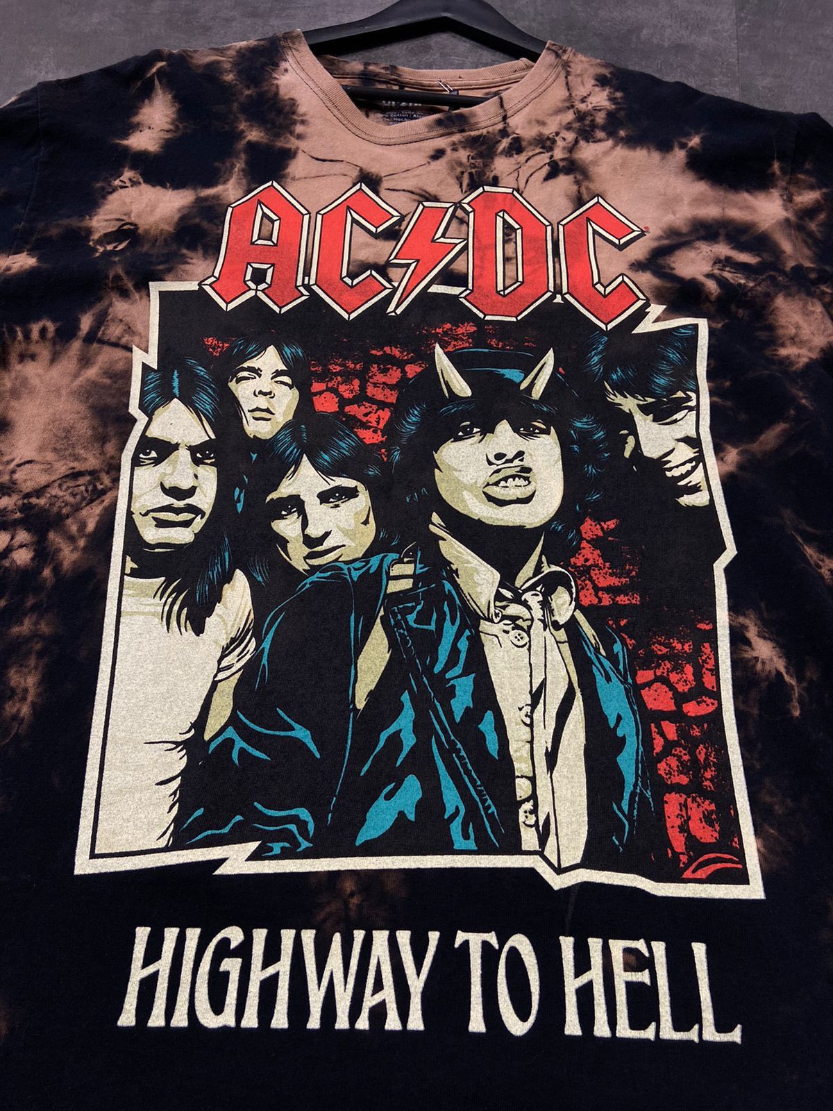 AC/DC × Band Tees × Vintage AC DC RARE Acid Wash Band Tee Size US XL / EU 56 / 4 - 5 Thumbnail