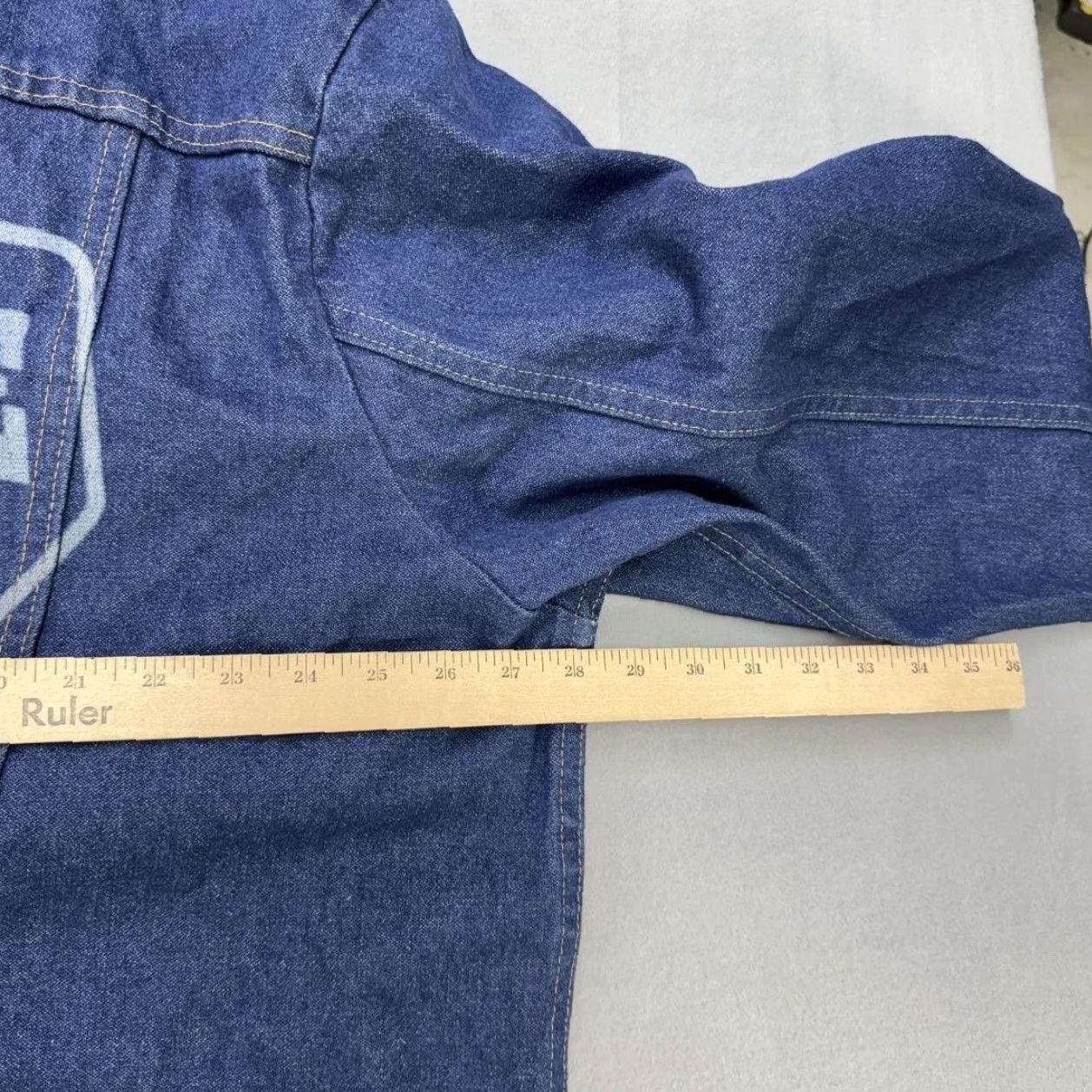 Wrangler VINTAGE Wrangler Yellowstone Jacket Mens 2XLT Blue Denim Western Skull Back Graphic Size US XXL / EU 58 / 5 - 7 Thumbnail