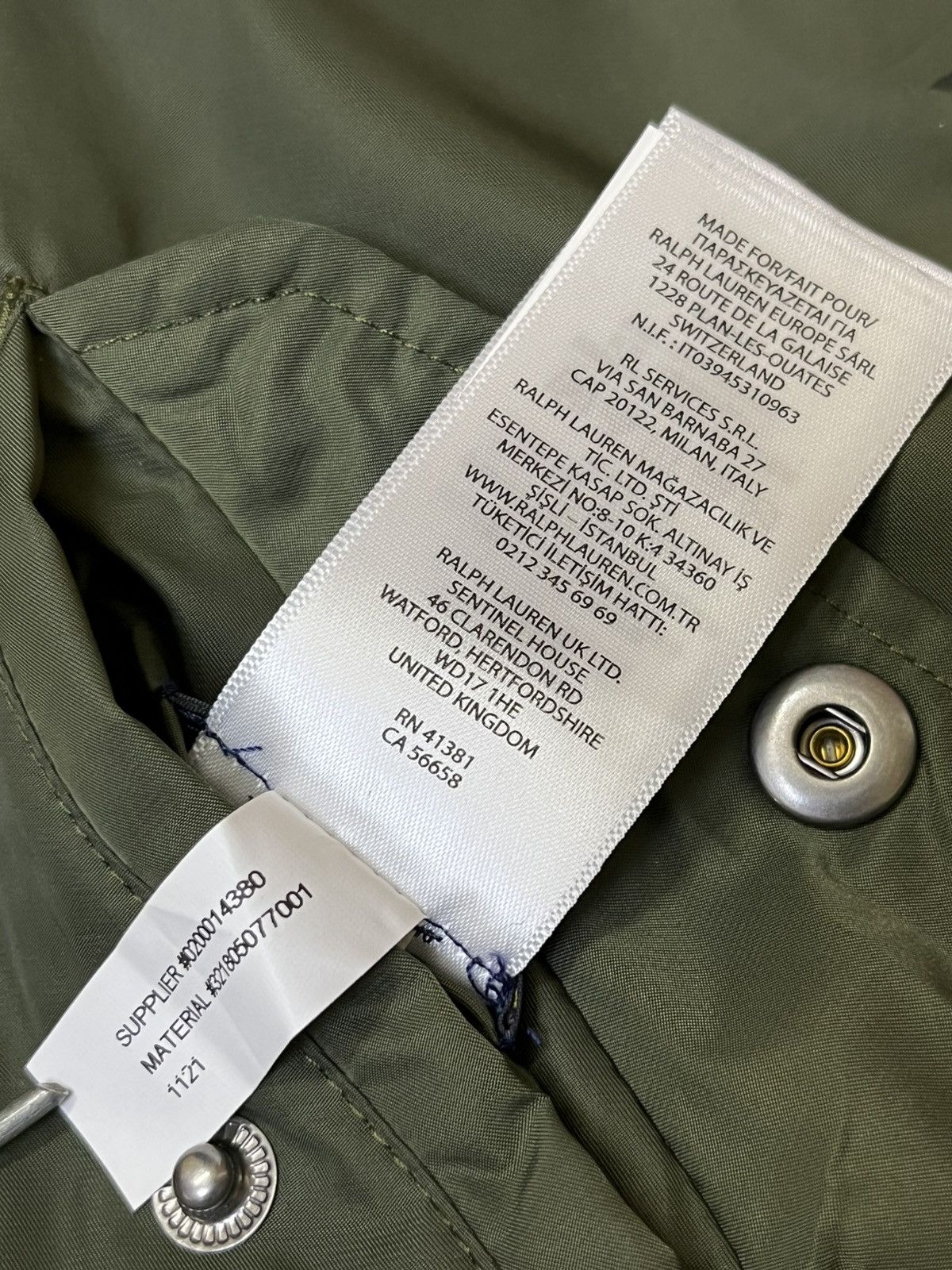 Polo Ralph Lauren POLO RALPH LAUREN kids us army reversible bomber jacket Size US XXS / EU 40 - 18 Thumbnail