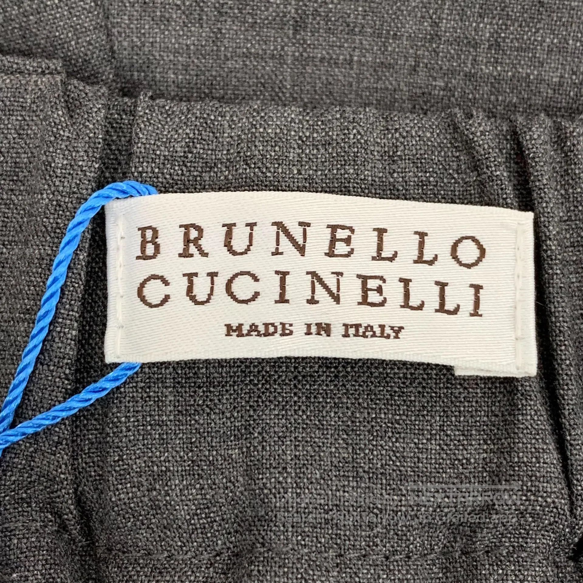 Brunello Cucinelli Brunello Cucinelli size XS Gray belt design wool trousers| Size US 27 - 6 Thumbnail