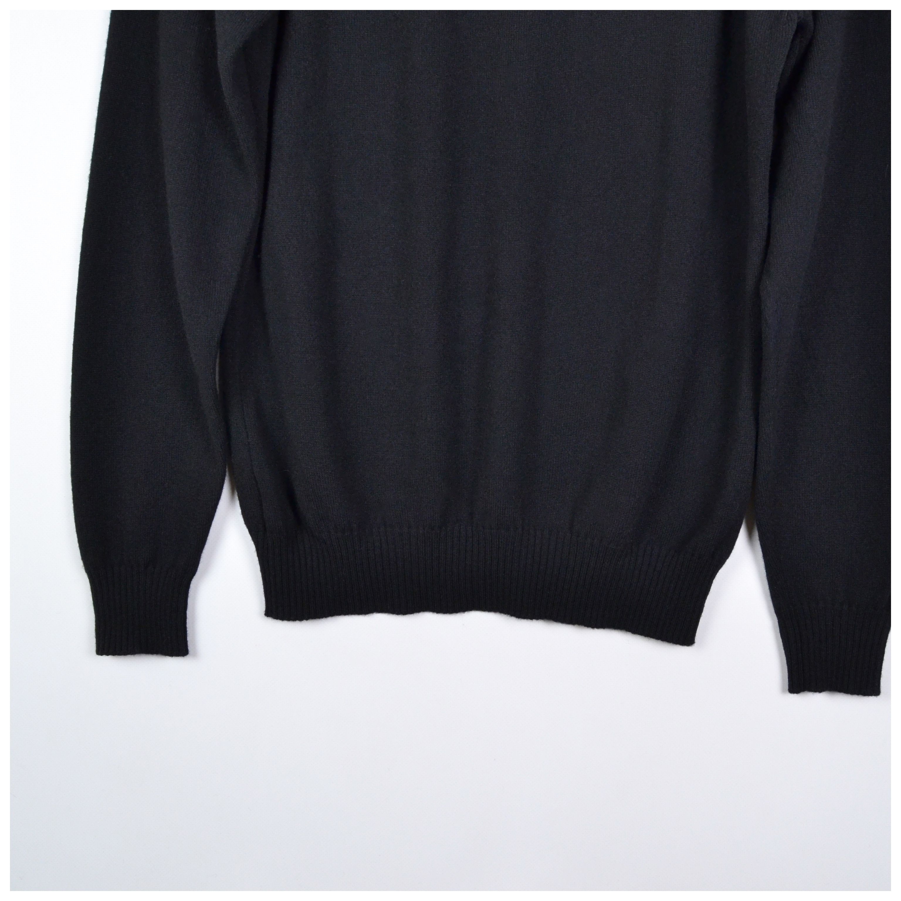 Loro Piana Vintage Loro Piana Black Cashmere Shawl Collar Sweater Size XL / US 12-14 / IT 48-50 - 19 Thumbnail