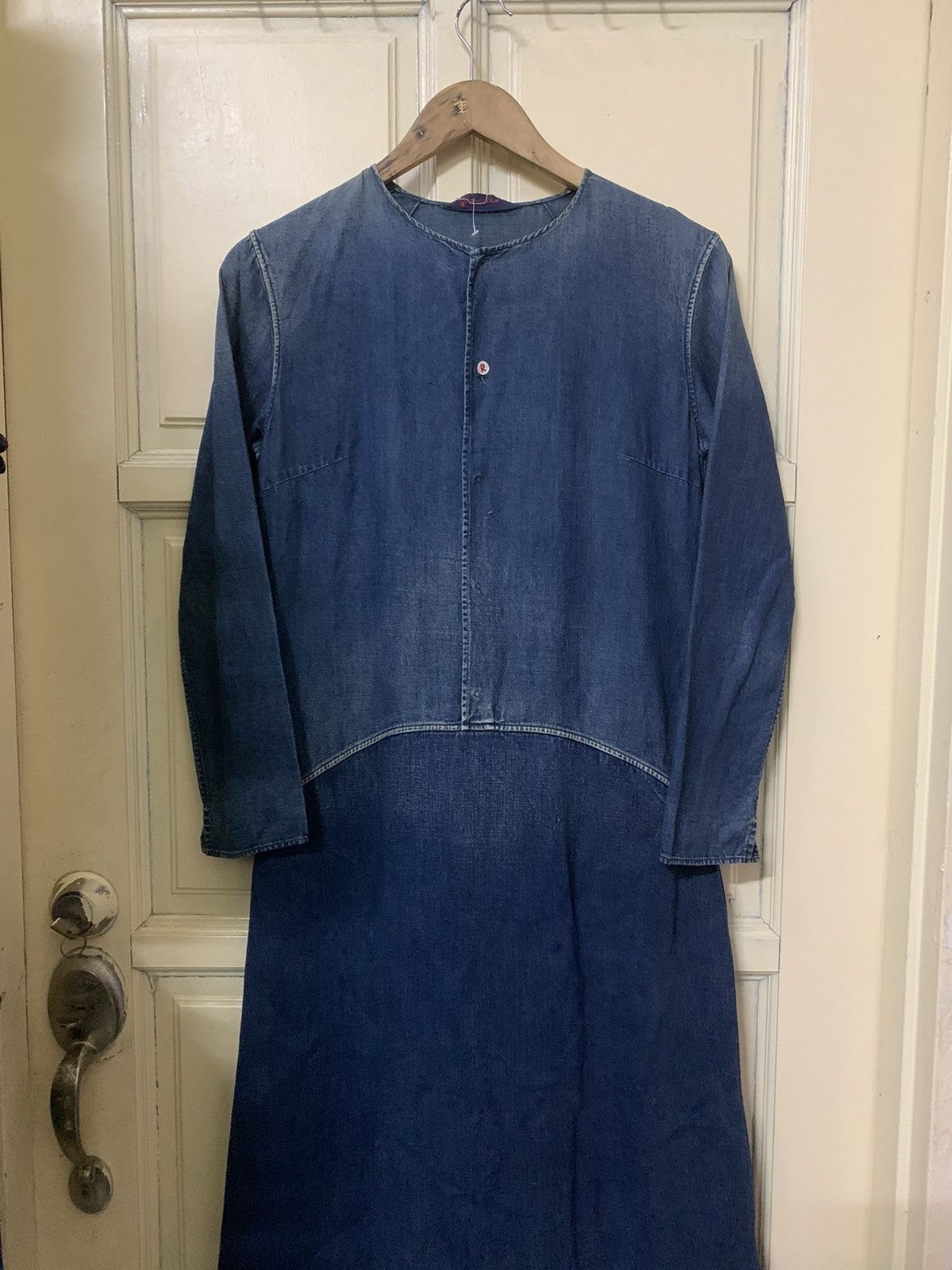 45rpm × Indigo 💥Vtg 45rpm Indigo Blue Dress Shirt Size M / US 6-8 / IT 42-44 - 1 Thumbnail