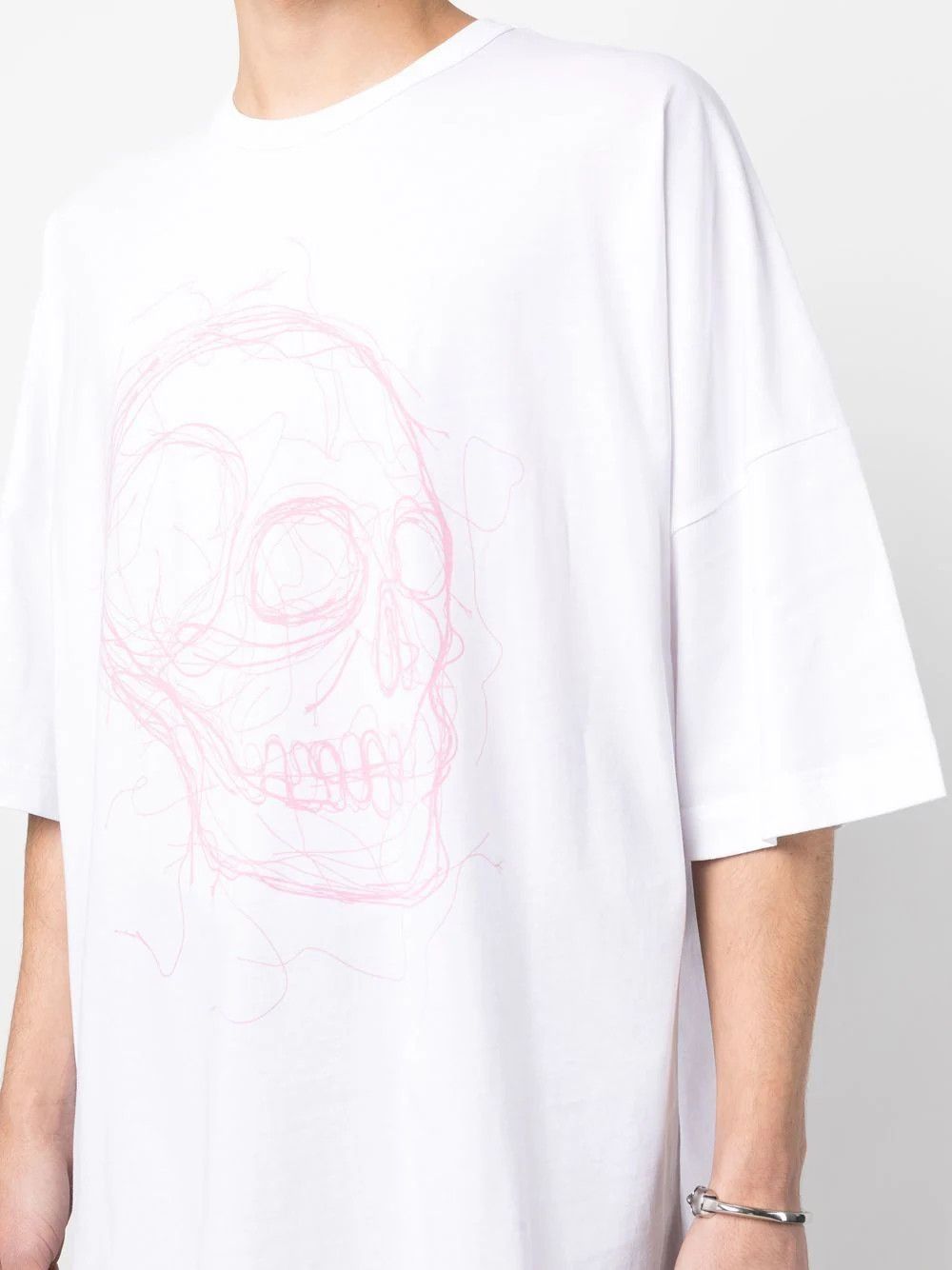 Alexander McQueen o1y1024 T-Shirt In White Size US S / EU 44-46 / 1 - 5 Thumbnail