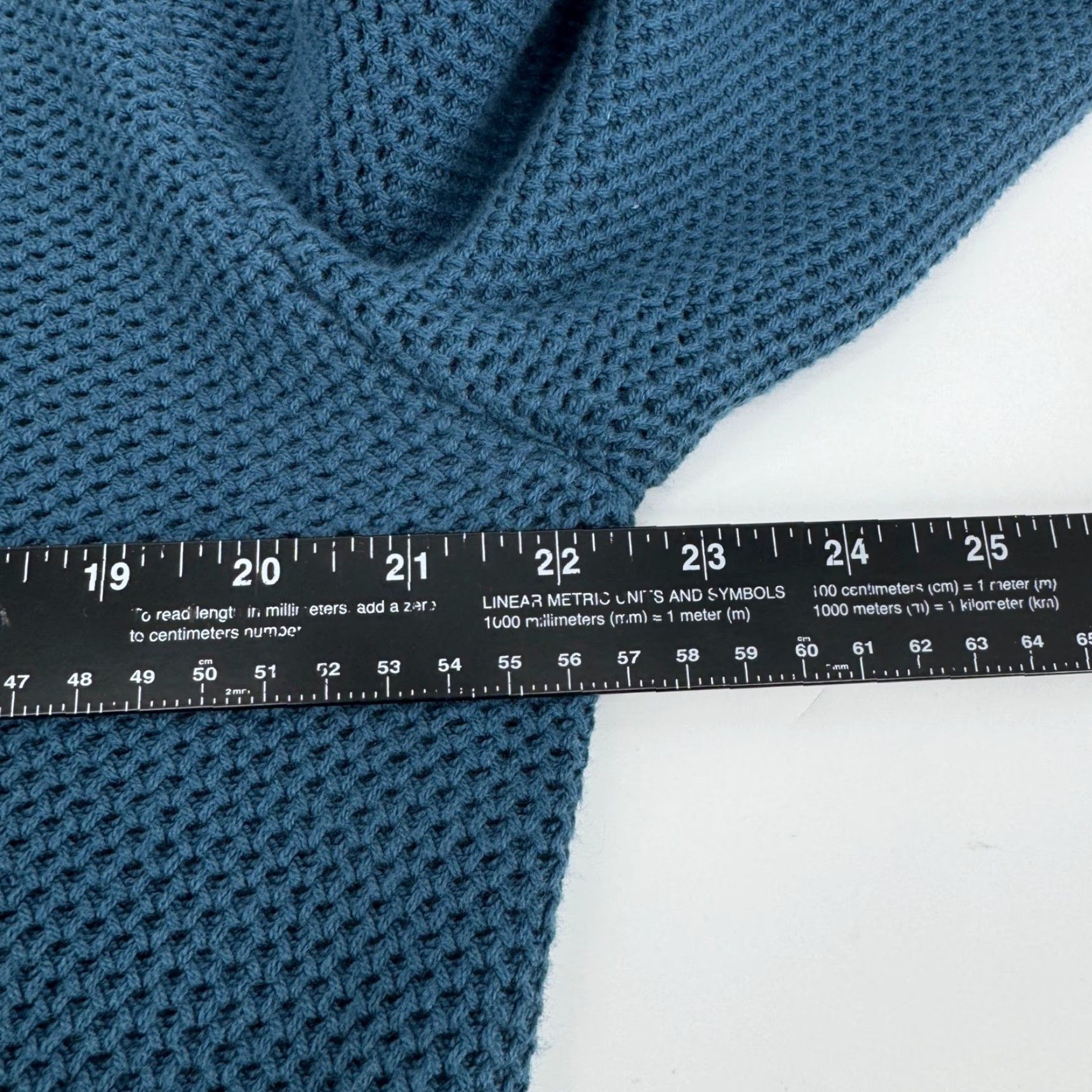 J.Crew J.CREW Sweater Crew Neck Waffle Knit Long Sleeve Teal Blue Pullover Mens L Classic Cotton Knit Shirt Size US L / EU 52-54 / 3 - 6 Thumbnail