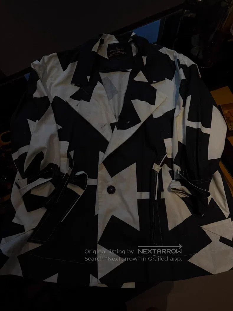 Vivienne Westwood Vivienne Westwood Black and White Contrasting Short Windbr Size XS / US 0-2 / IT 36-38 - 1 Thumbnail