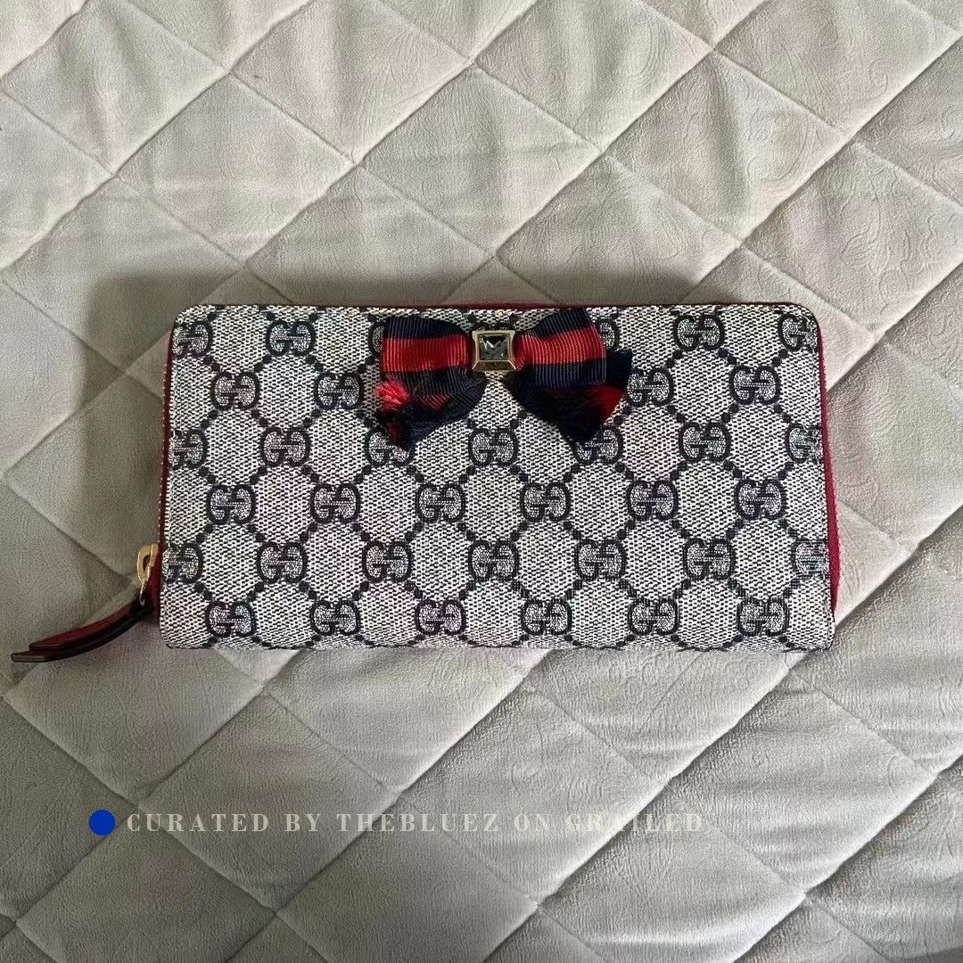 Gucci Gucci Bow Full Logo Wallet Size ONE SIZE - 1 Thumbnail