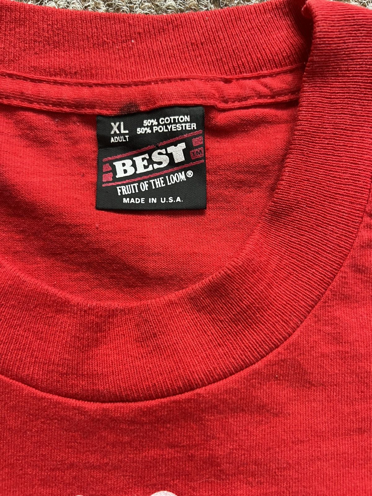 Fruit Of The Loom × Vintage 90s Chicago Bulls 3peat T-shirt on fruit the loom tag Size US XL / EU 56 / 4 - 3 Thumbnail