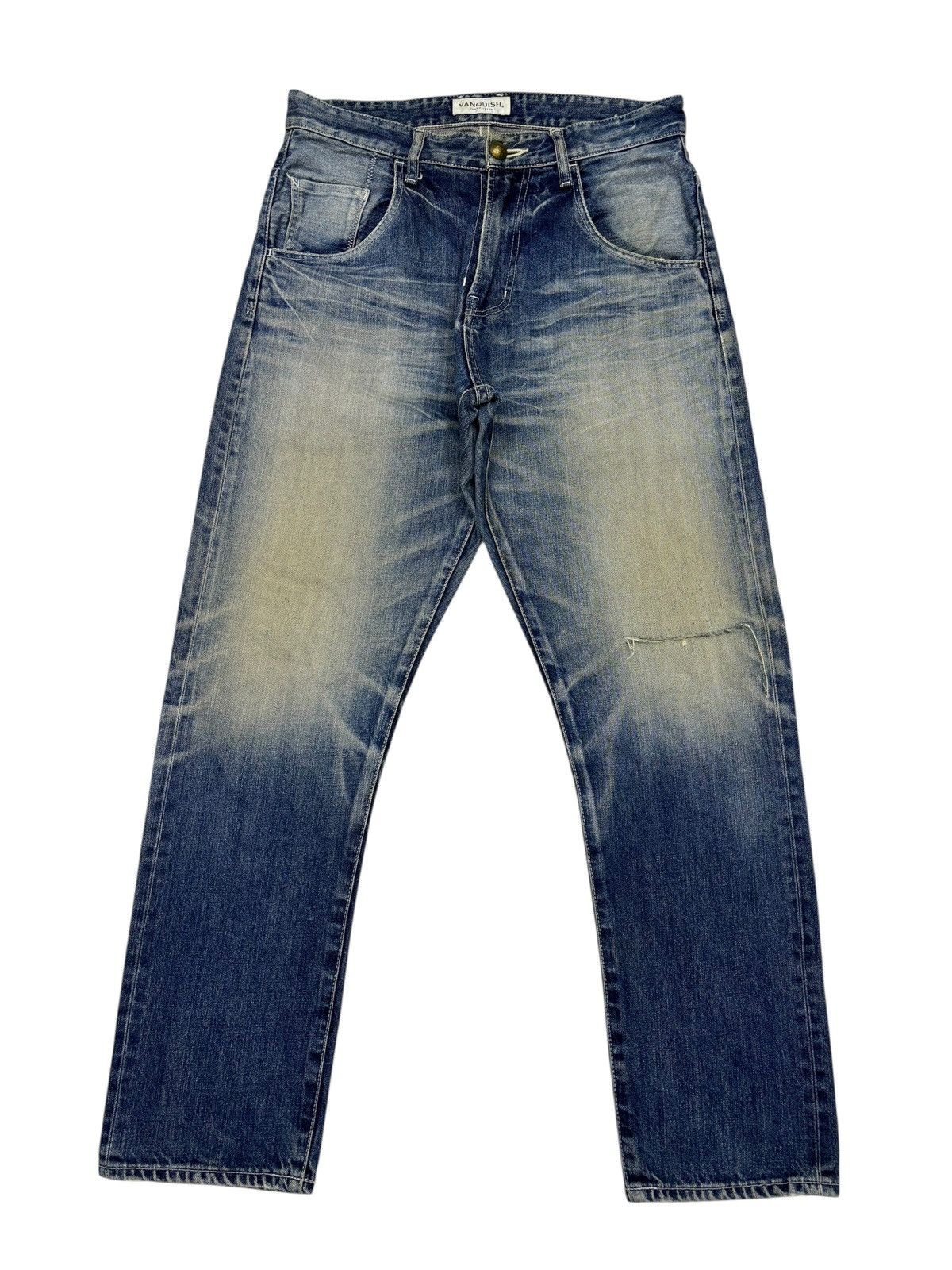 Kapital VANQUISH Japan Selvedge Distressed Denim Baggy Jeans Size US 32 / EU 48 - 10 Thumbnail