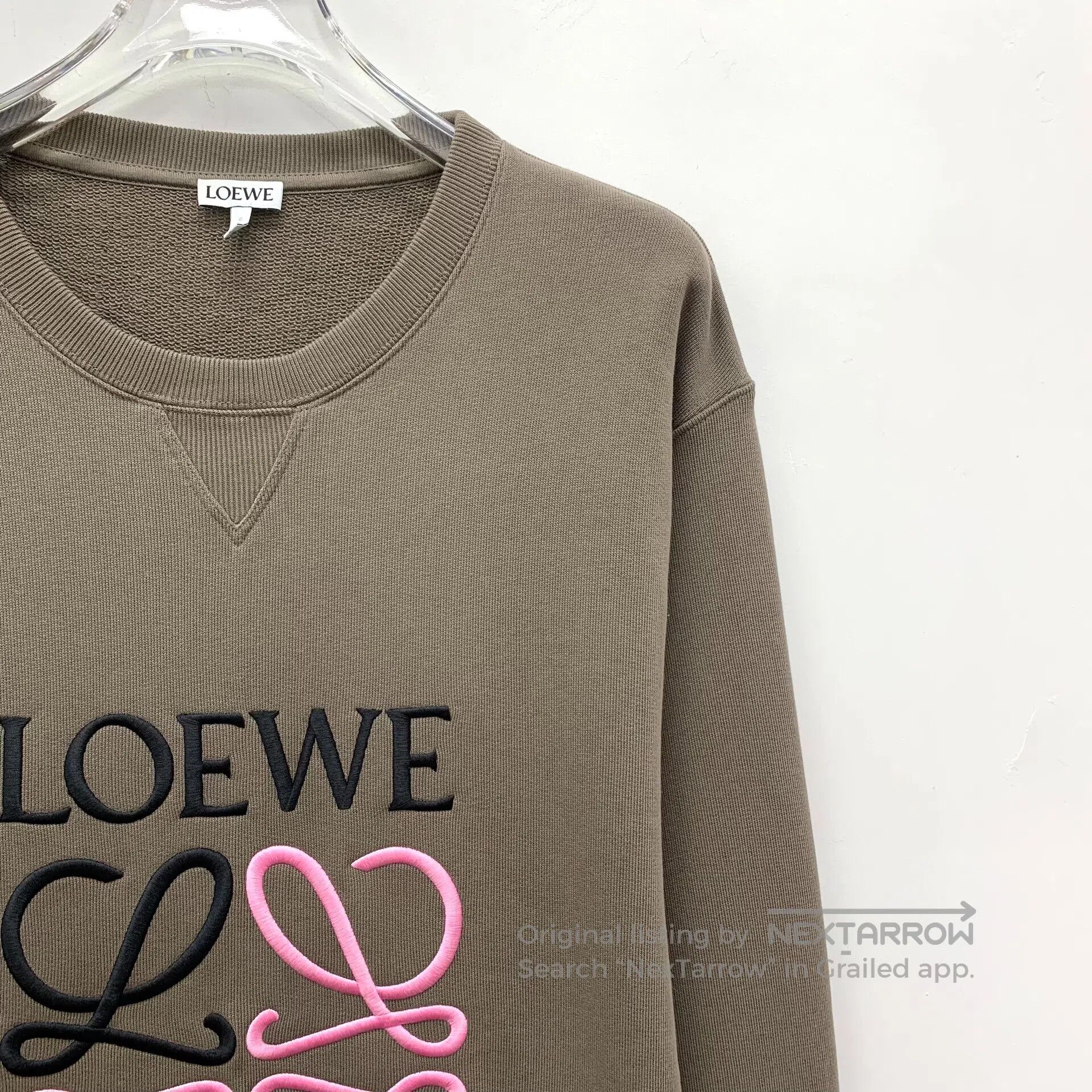 Loewe Loewe Caramel logo embroidery cotton round neck long sleev Size US M / EU 48-50 / 2 - 3 Thumbnail