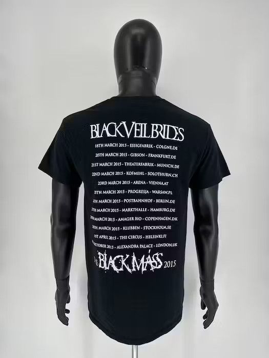 Band Tees Black Veil Brides Tour 2015 T-Shirts Vintage Big Logo Size M Size US M / EU 48-50 / 2 - 4 Thumbnail