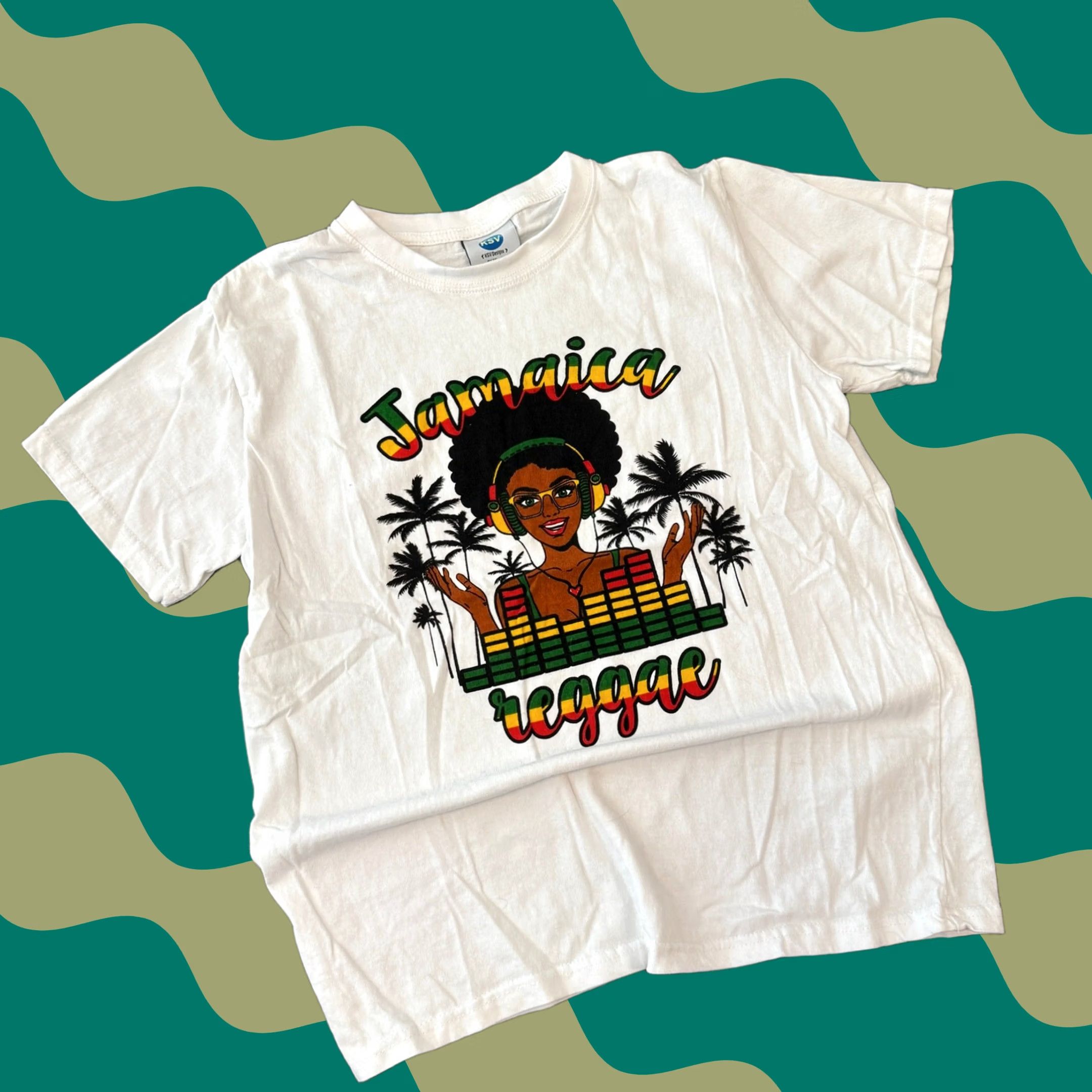 Vintage VINTAGE Jamaica Bob Marley White Graphic Tee Short Sleeve Large Men XS? Size US 31 - 1 Thumbnail