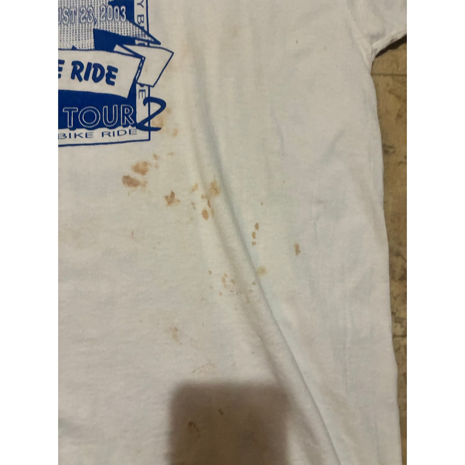 Fruit Of The Loom Vintage 2003 Kiwanis Rend Lake Bike Tour White T-Shirt 2XL Size US L / EU 52-54 / 3 - 9 Thumbnail
