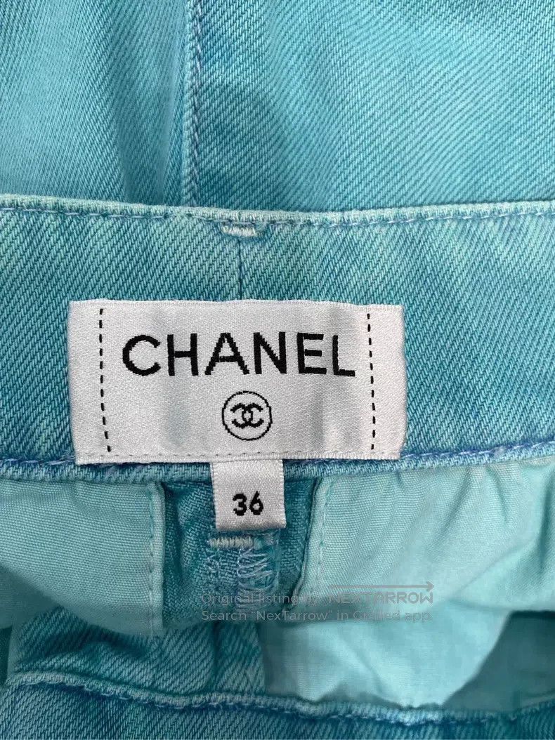 Chanel Chanel 2021 blue wide-leg jeans Size 24" / US 00 / IT 34 - 3 Thumbnail