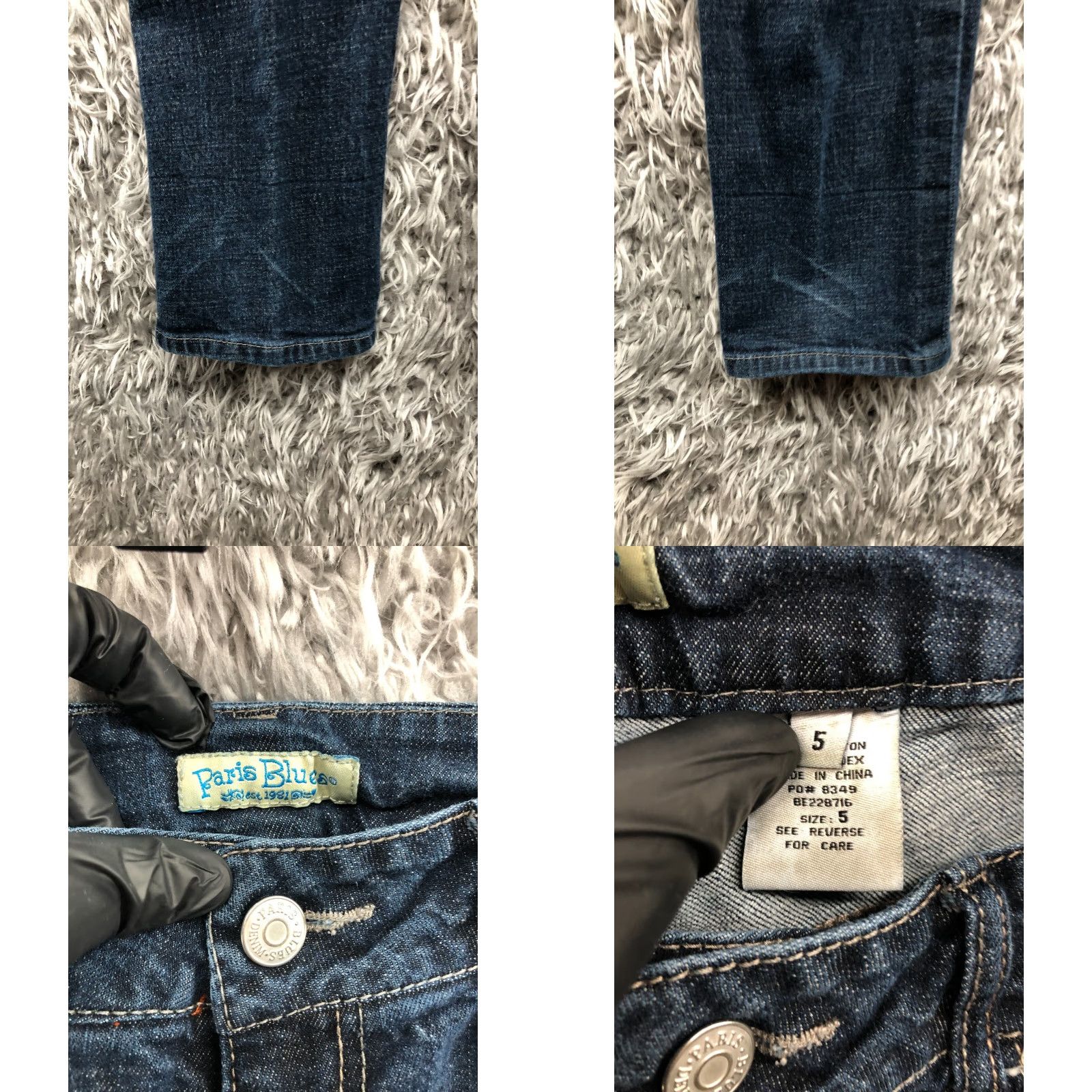 Vintage Paris Blues Jeans Low Rise Straight Womens Size Small Medium Wash Blue Size 28" / US 6 / IT 42 - 8 Thumbnail