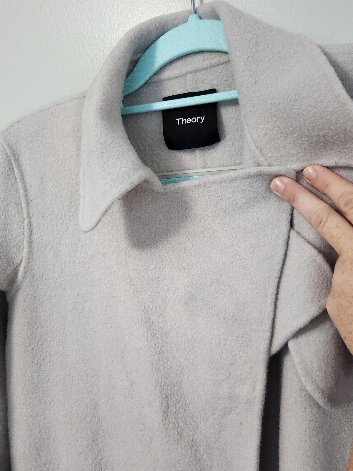 Theory Theory Coat Womens Small Gray Wool And Cashmere Please Read Size S / US 4 / IT 40 - 4 Thumbnail
