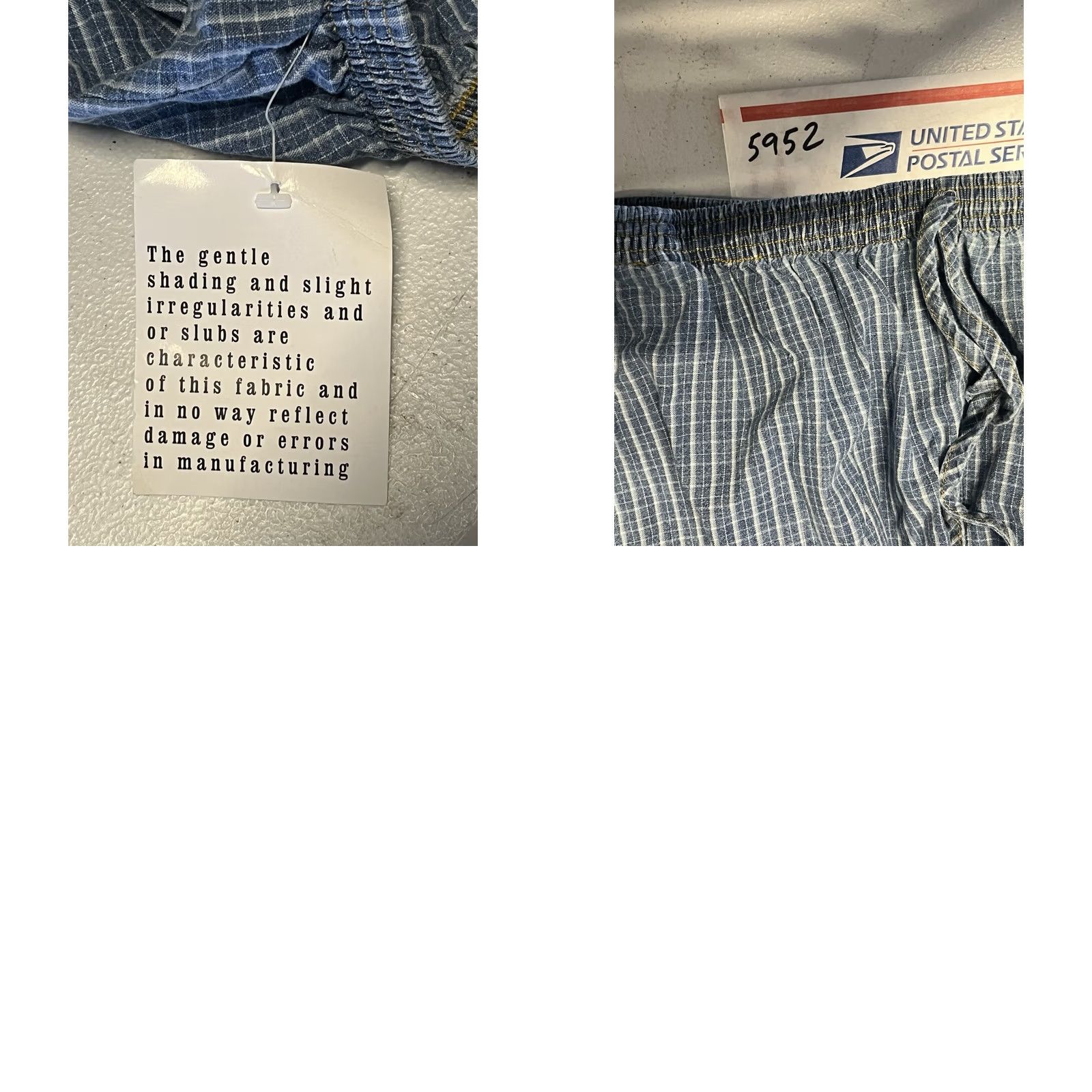 Vintage Teddi Pajama Pants Plaid Blue Women’s Size 16 Sleepwear Bottoms, Regular, Womens Size 38" / US 16 / IT 52 - 8 Thumbnail