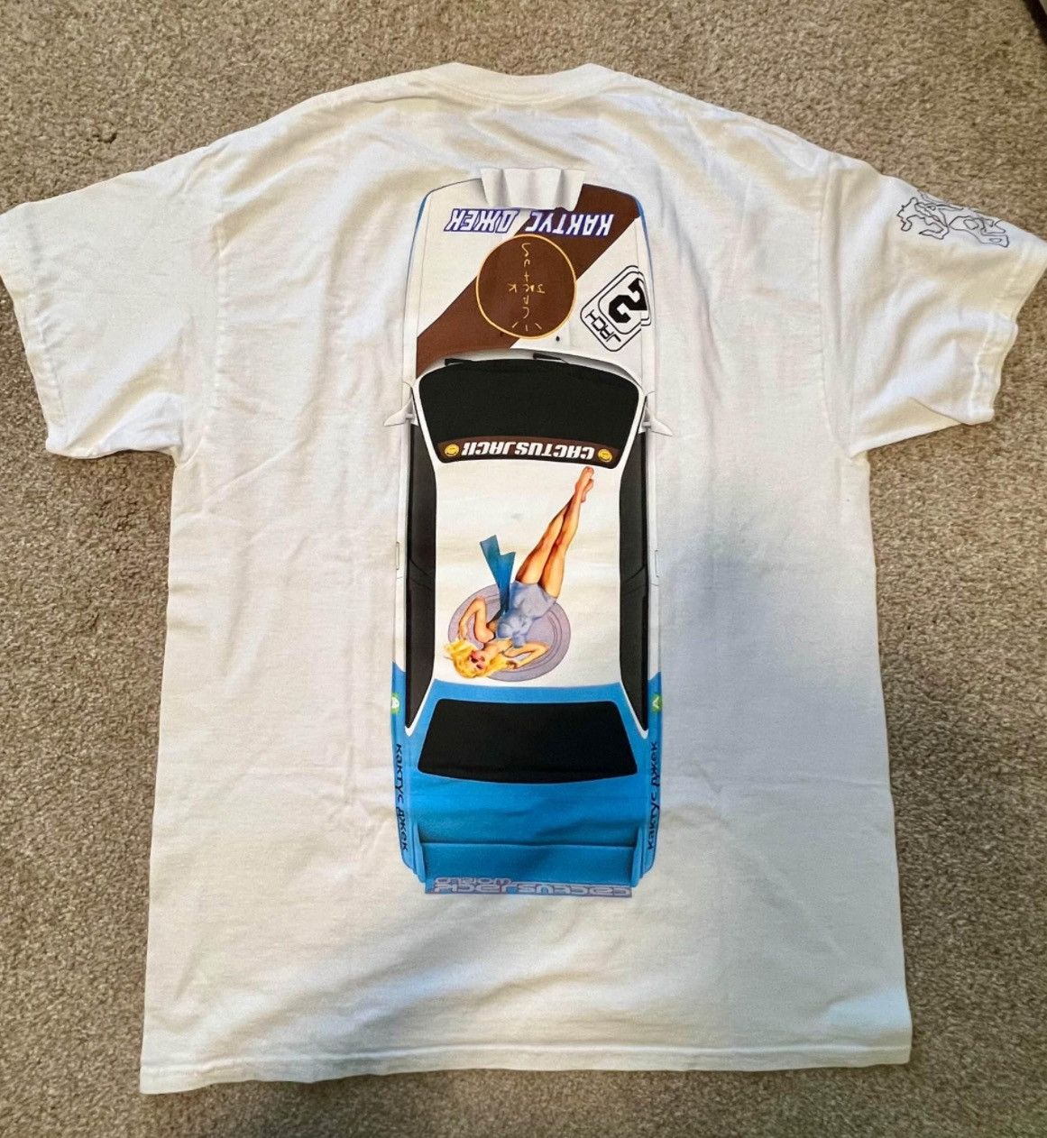 Travis Scott Travis Scott Jackboys race tee Size US M / EU 48-50 / 2 - 3 Thumbnail