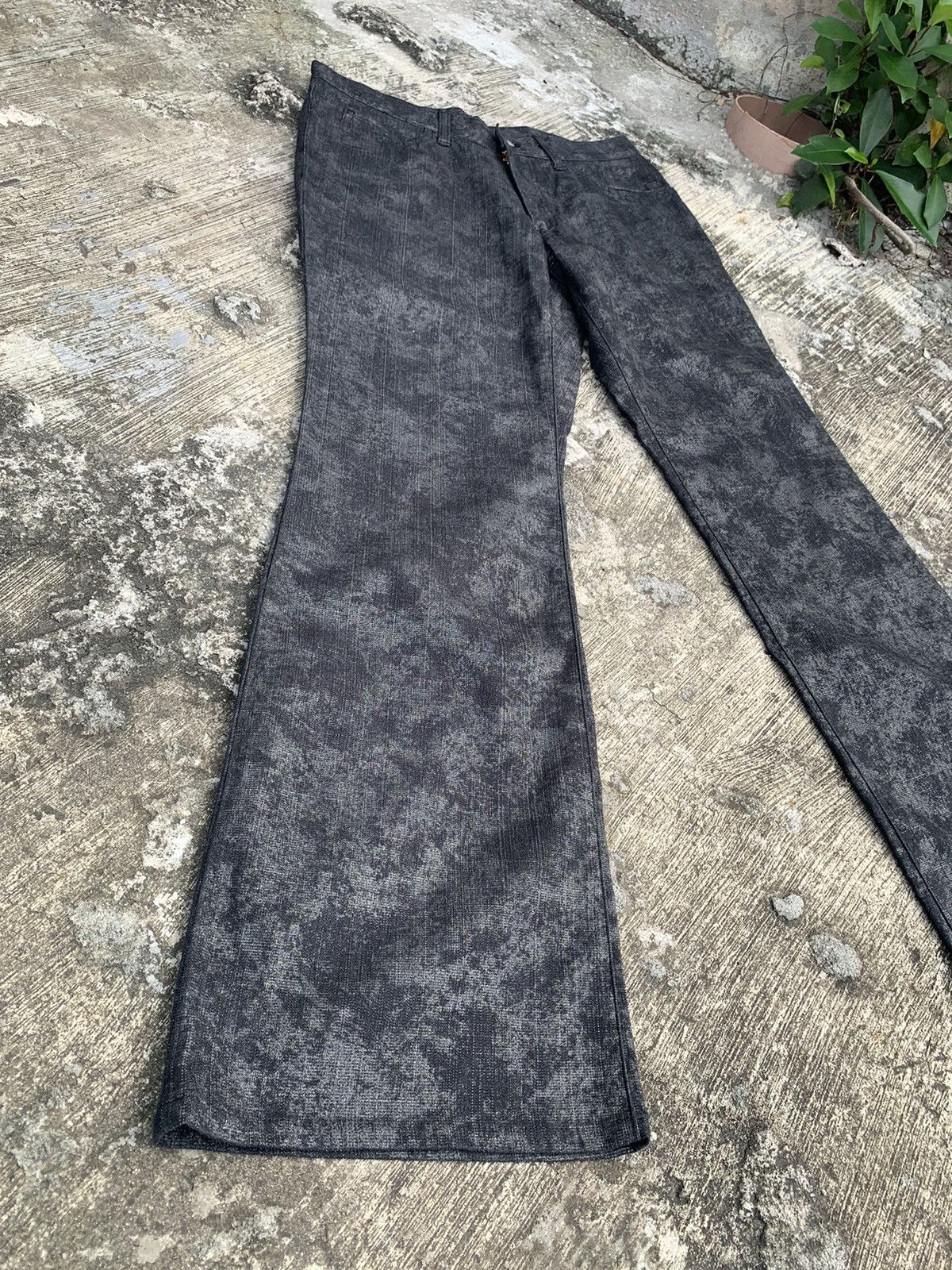If Six Was Nine × Le Grande Bleu (L.G.B.) × Tornado Mart A.S.M atelier sab men stretchable flare bootcut pants Size 31" - 4 Thumbnail