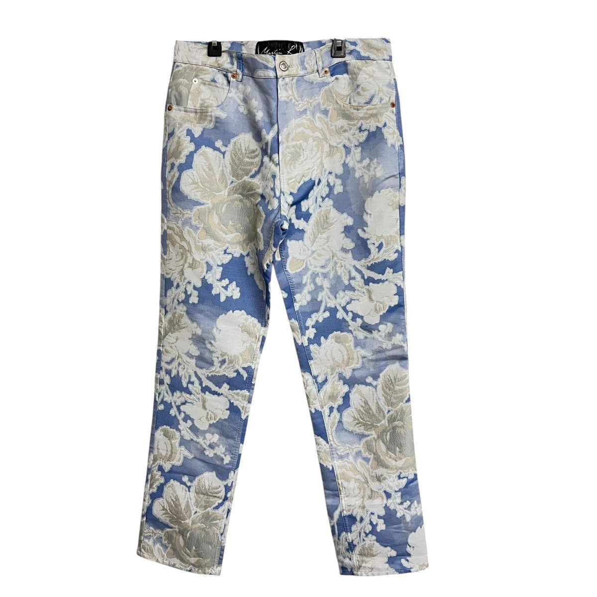 Martine Rose New Mens Martine Rose Floral Embroidered Jeans Pants Size US 32 / EU 48 - 1 Thumbnail