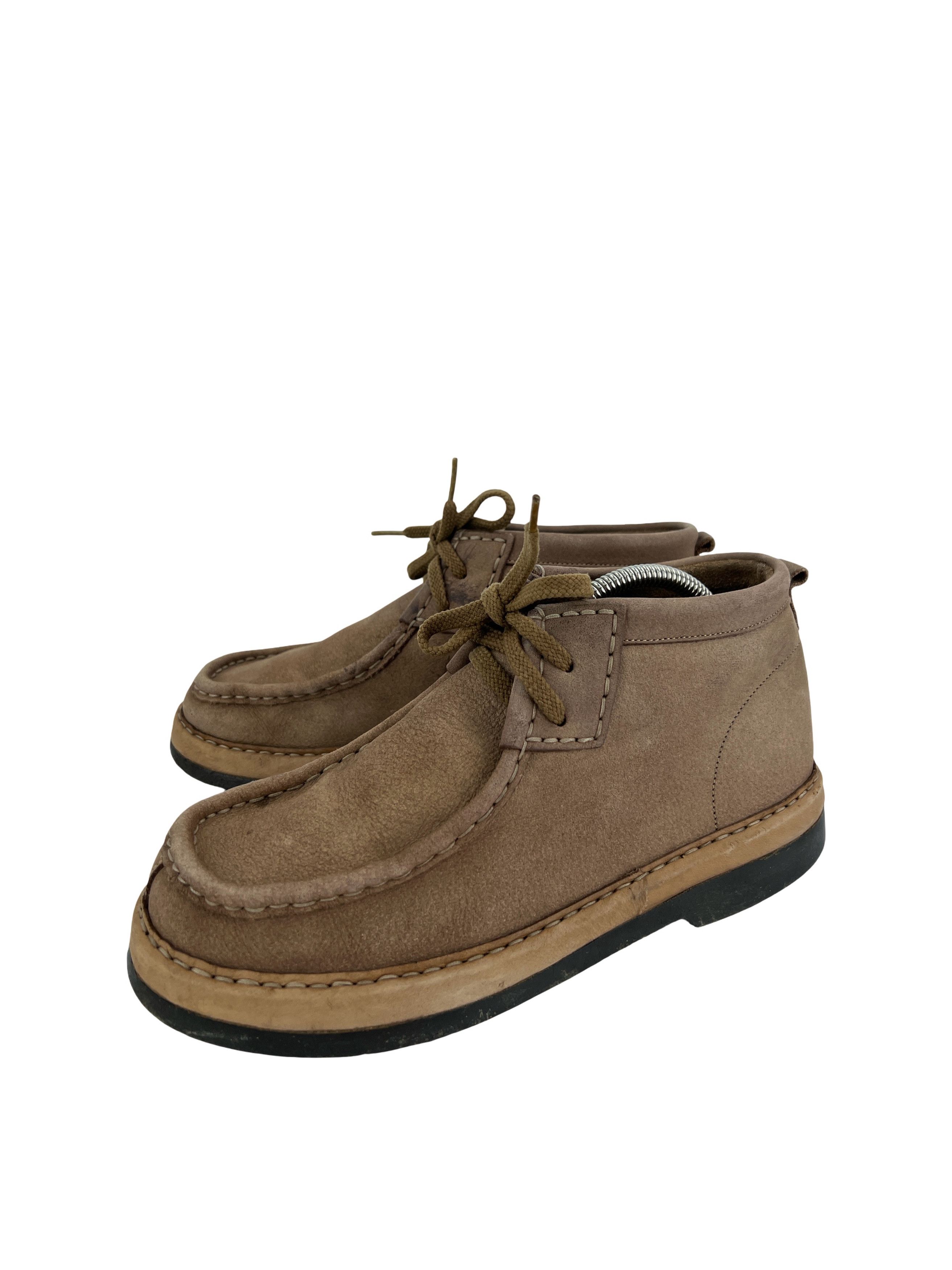 Clarks Vintage Jilgit by Clarks Wallabee Beige Leather Mid Boots Size US 8 / EU 41 - 1 Thumbnail