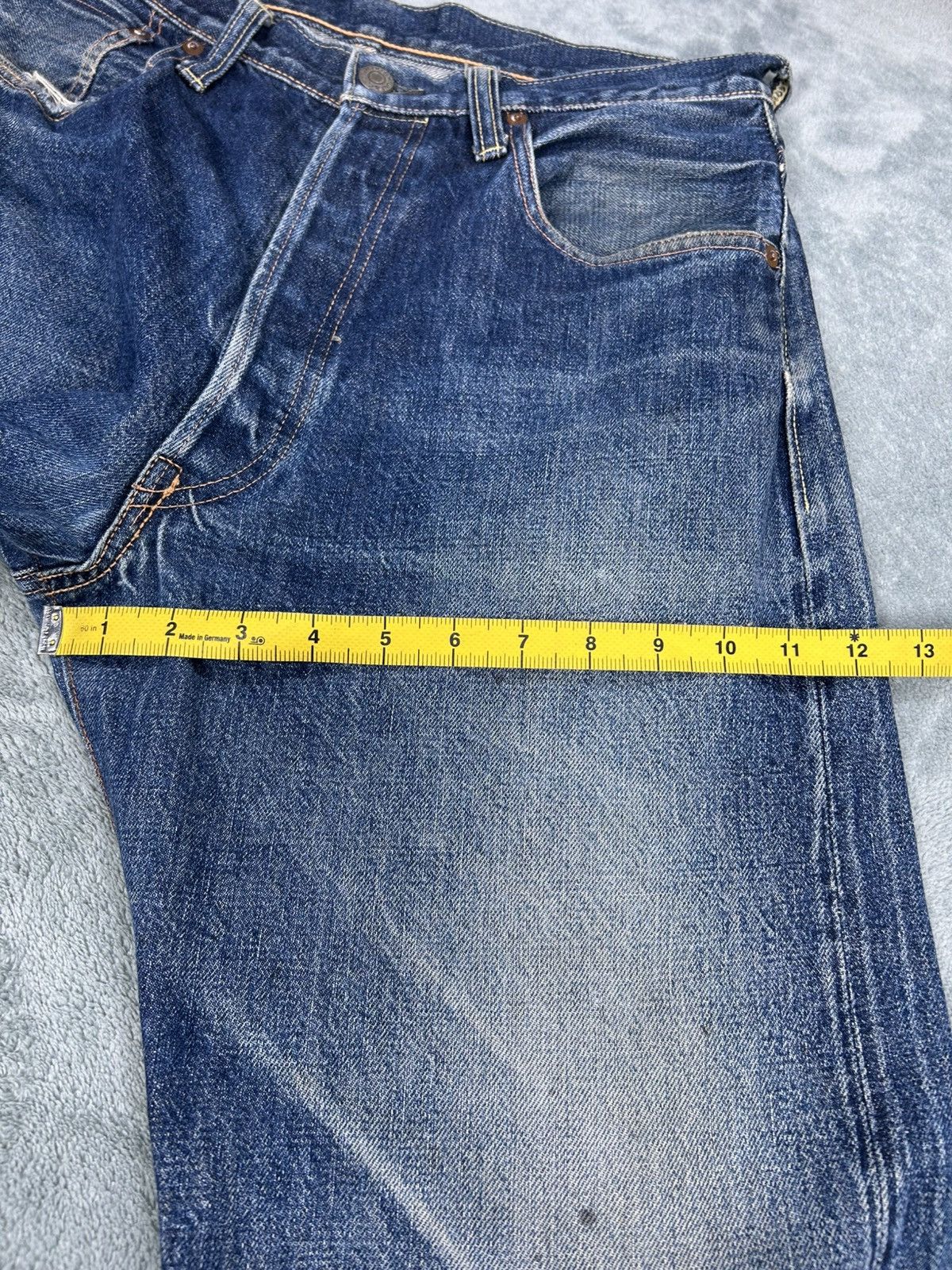 Sugar Cane Vintage Fortune & Co 80’s Hidden Rivet Washed Denim Size US 30 / EU 46 - 15 Thumbnail