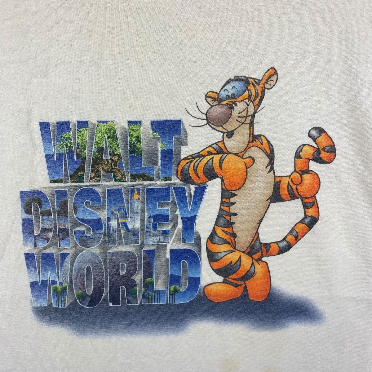 Disney Vintage 00's WALT DISNEY WORLD Tigger Cartoon Graphic Tee Size US L / EU 52-54 / 3 - 2 Thumbnail