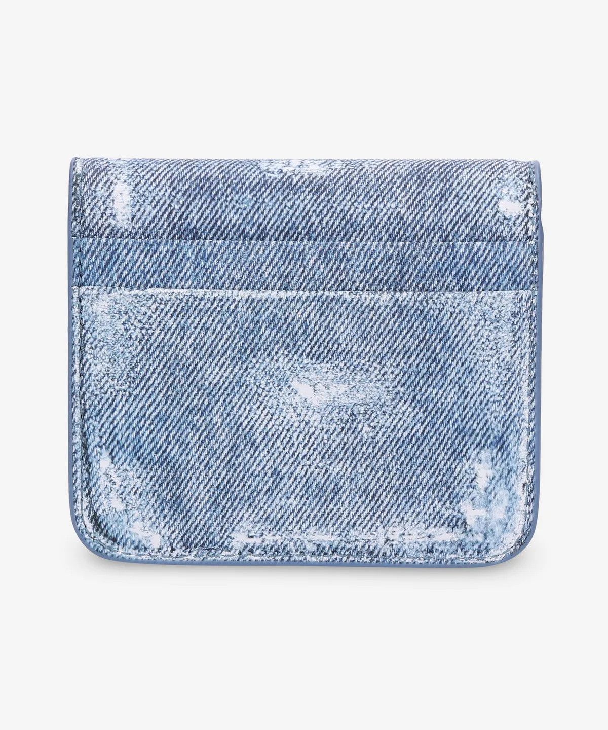 Balenciaga o1la1rc1a0226 Size: OS / Cash Flap Coin Card Holder Denim Size ONE SIZE - 2 Thumbnail