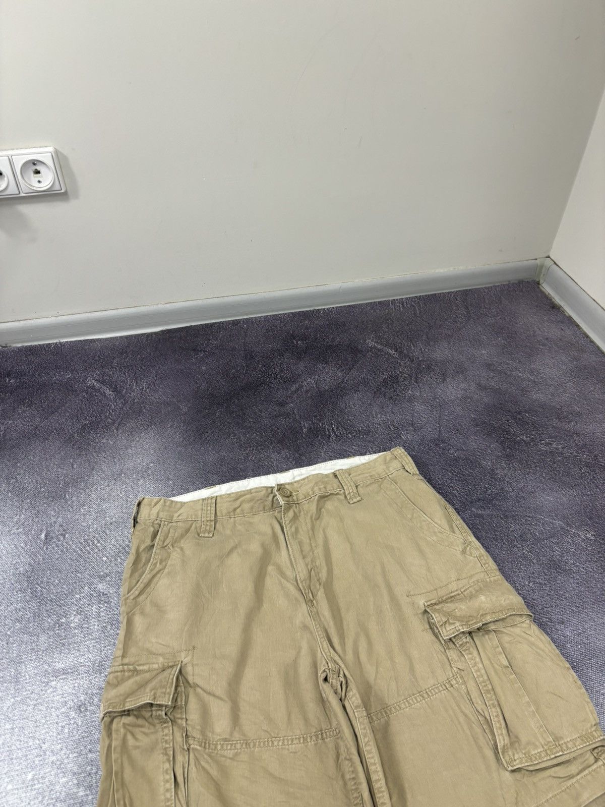 Nautica Vintage Nautica Y2K Beige Utility Hype Outdoor Cargo Shorts Size US 36 / EU 52 - 4 Thumbnail
