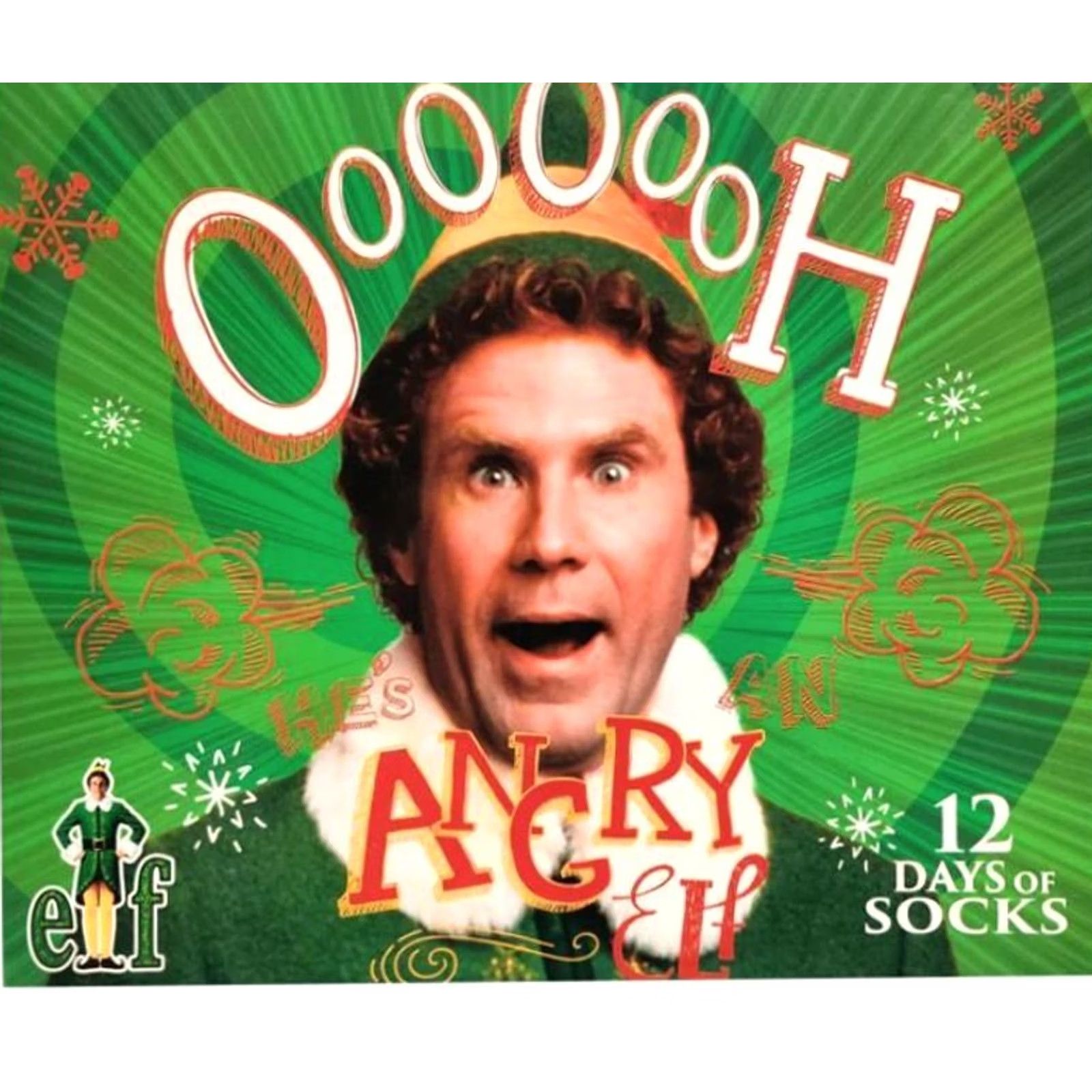 Vintage VINTAGE NEW BUDDY THE ELF 12 DAYS OF SOCKS CHRISTMAS CREW AND LOW CUT Size ONE SIZE - 2 Thumbnail