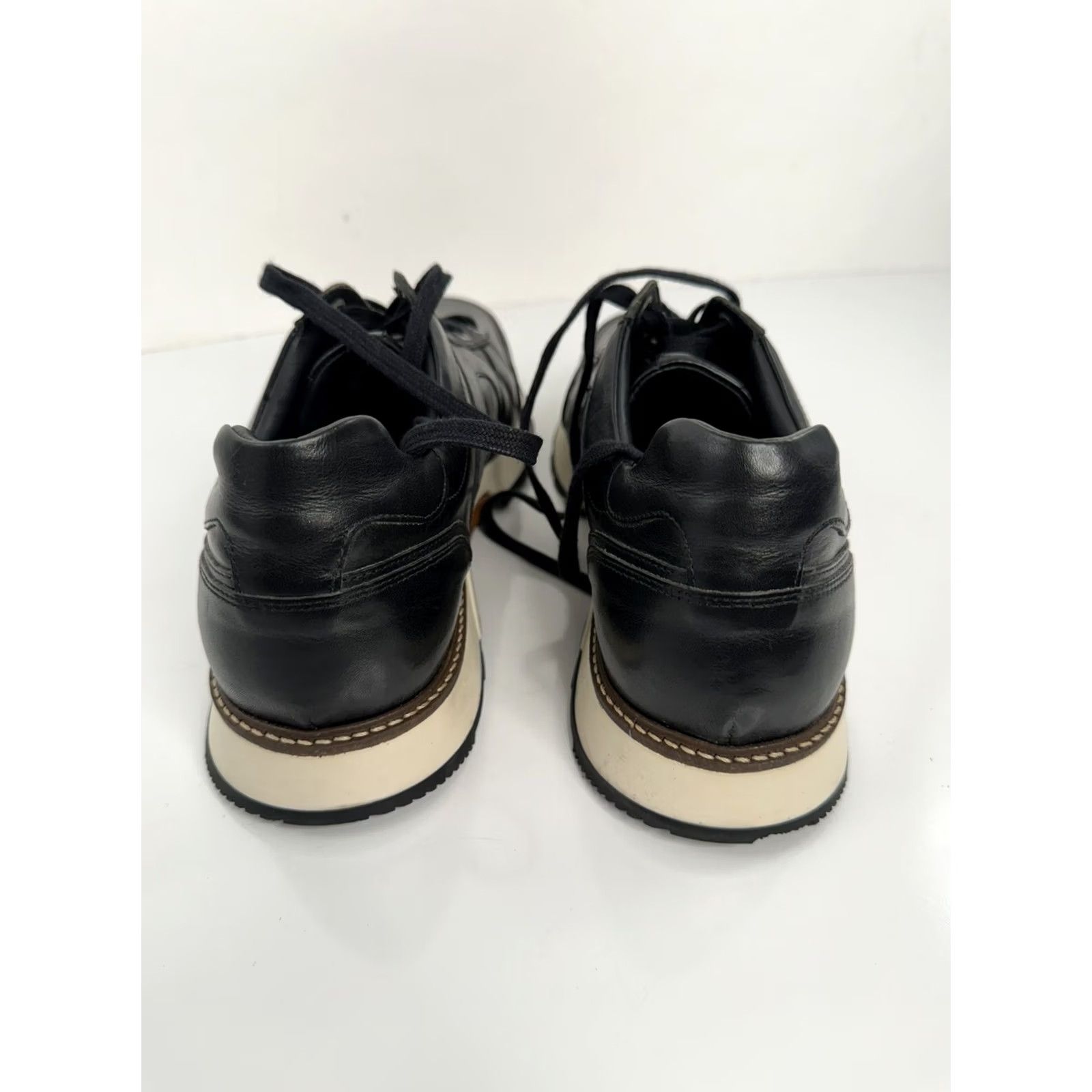 Allen Edmonds Allen Edmonds FORT WASHINGTON Leather Sneakers 11.5 D Black Mens Size US 12 / EU 45 - 6 Thumbnail