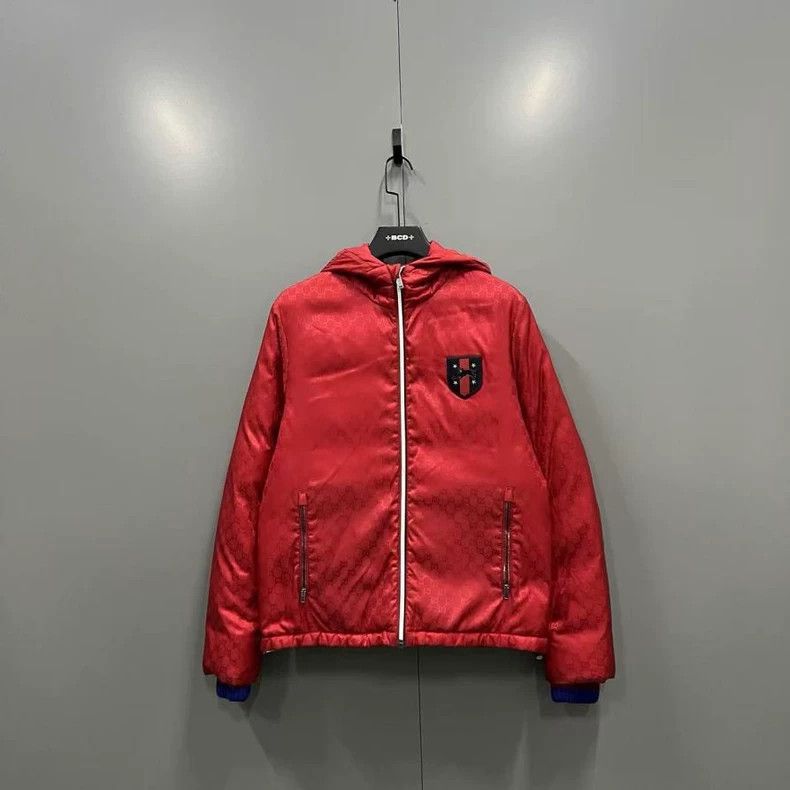 Gucci Red black panther dark pattern full print double G ol
