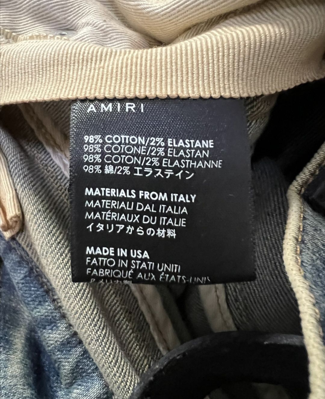 Amiri Amiri 18FW Cashew flower patchwork blue jeans-2506 Size US 29 - 4 Thumbnail
