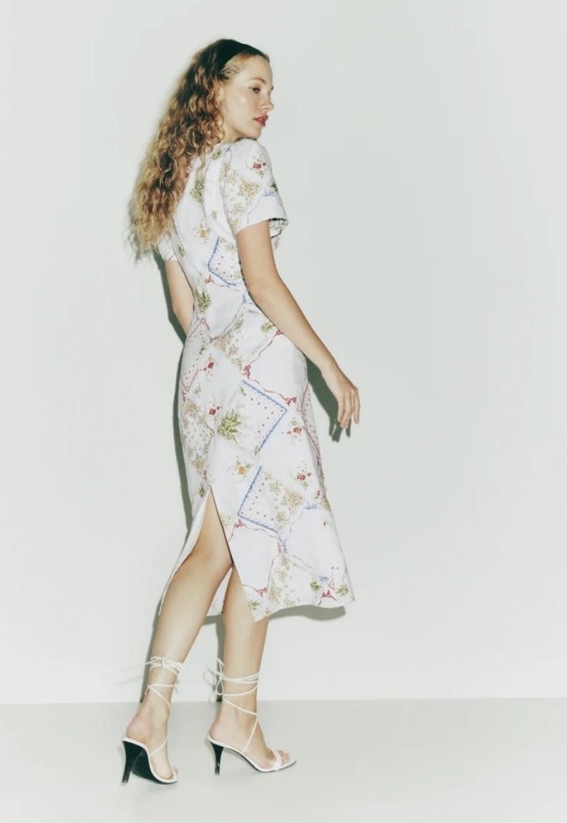 Other Reformation Pierce Linen Dress Sz 8 Midi 100% Linen $228 Size M / US 6-8 / IT 42-44 - 4 Thumbnail