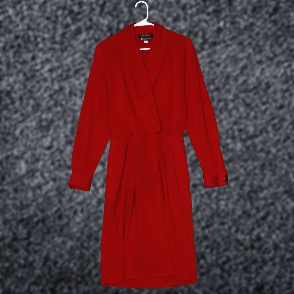 neiman marcus red dress formal party prom gown size 6 or small new with tag Red Twisted Cutout Long-Sleeve Gown