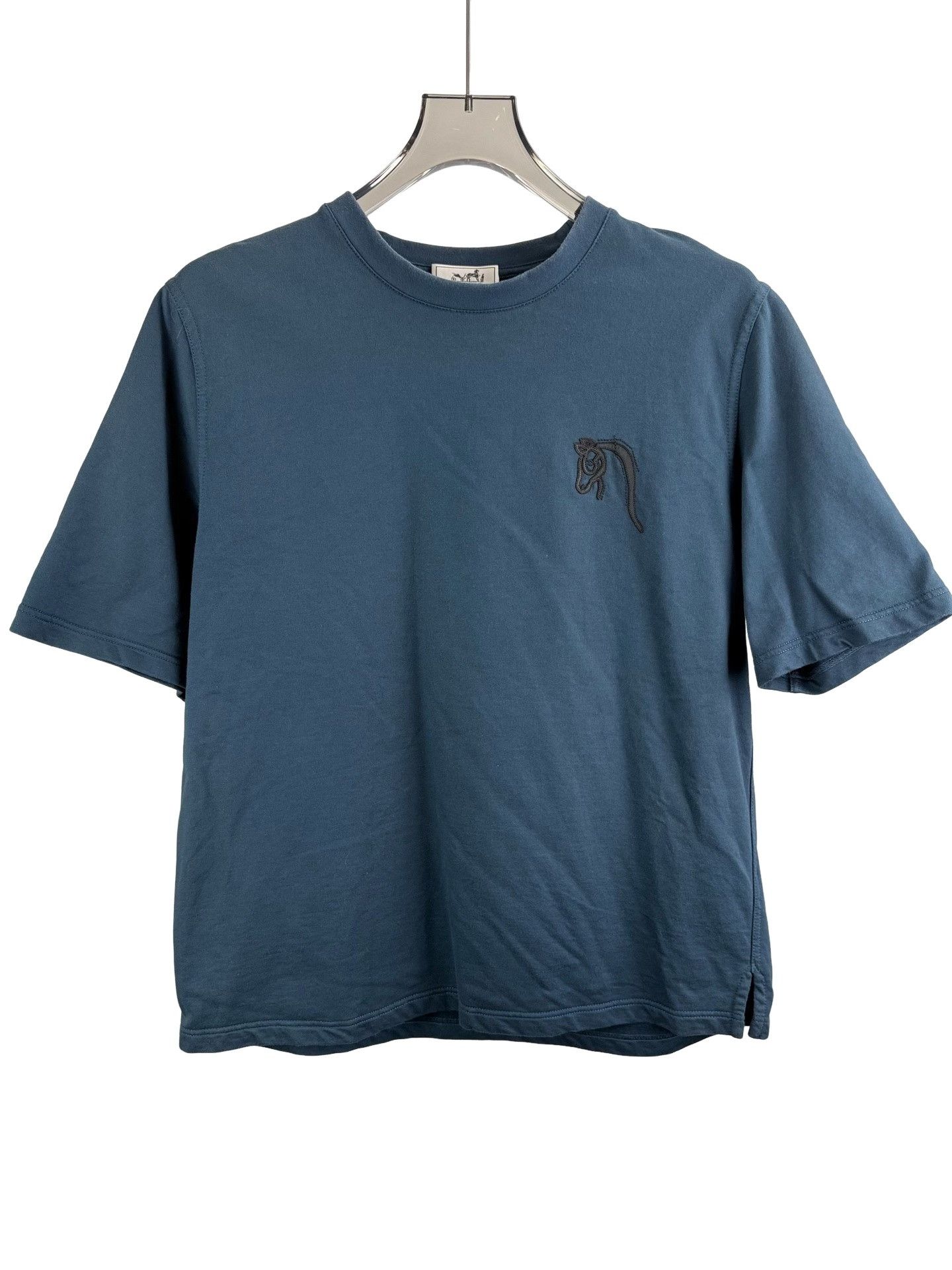 Hermes Hermes Lambskin Horse Patch Cotton T-Shirt Size M Size US M / EU 48-50 / 2 - 1 Thumbnail