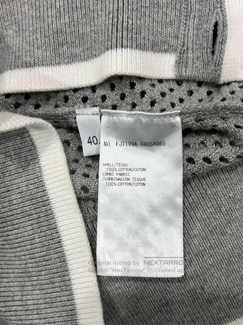 Thom Browne Thom Browne Light Gray Mesh Crewneck Long Sleeve Size S / US 4 / IT 40 - 4 Thumbnail