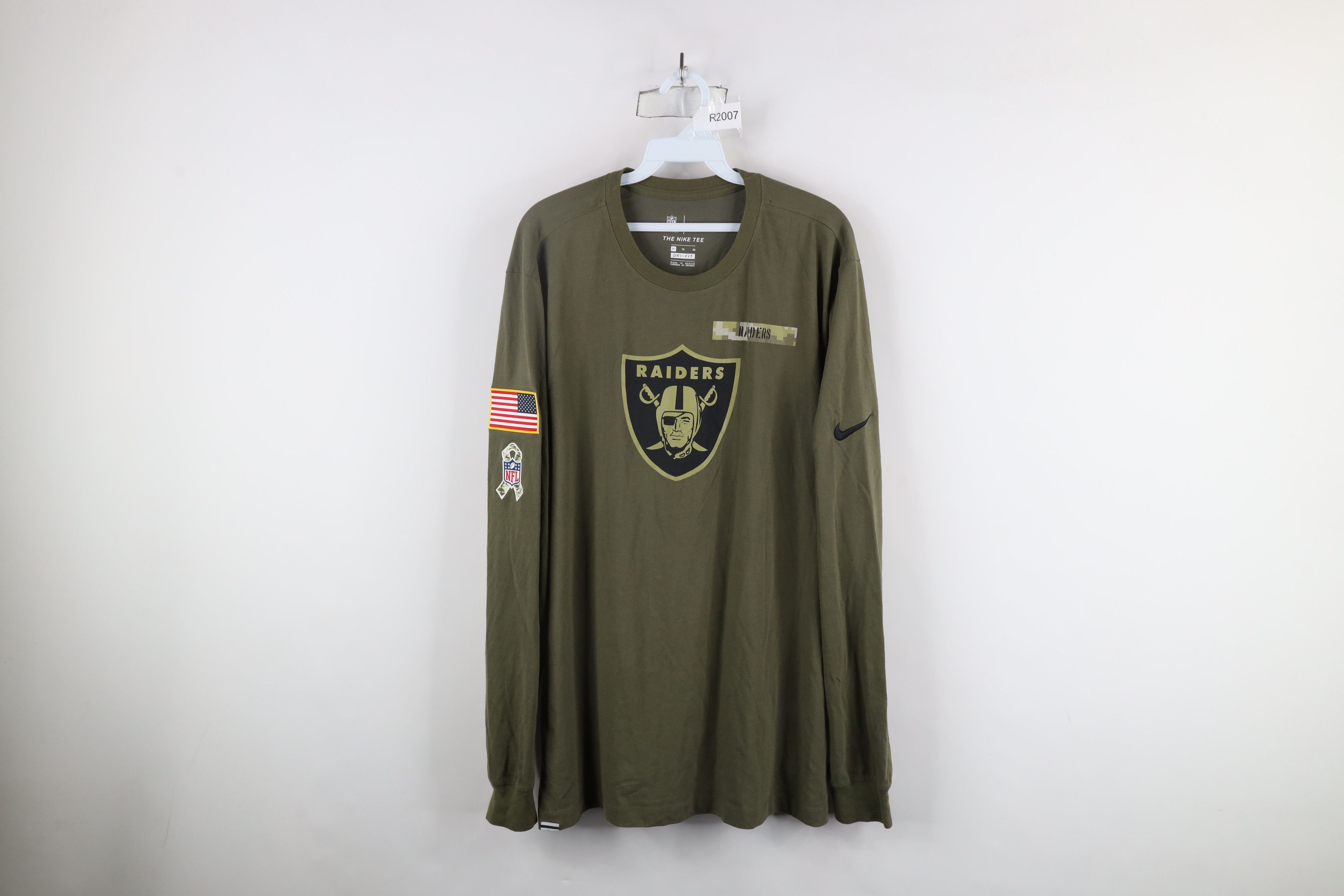 Nike × Vintage Nike Service Las Vegas Raiders Football Long Sleeve T-Shirt Size US XL / EU 56 / 4 - 1 Thumbnail