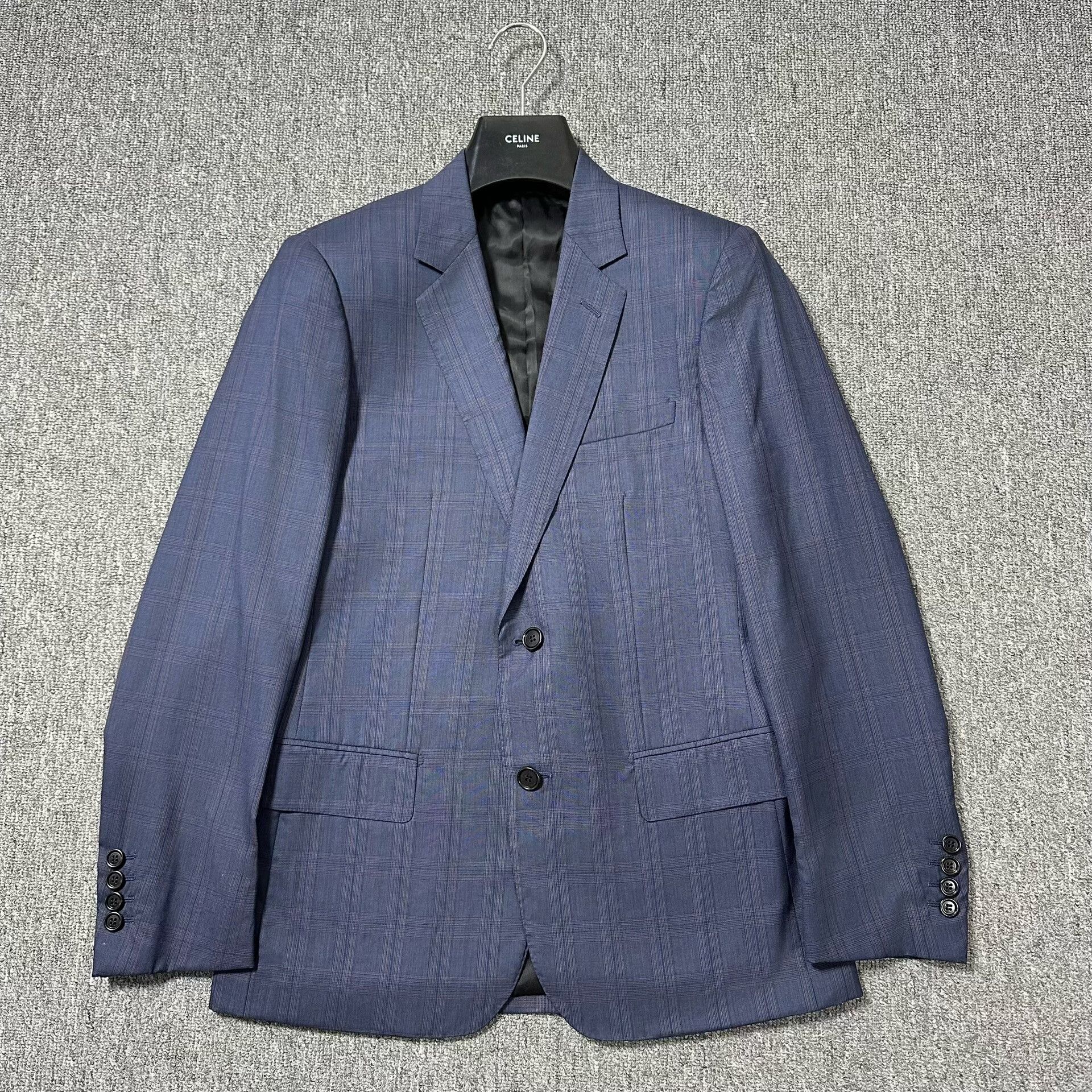 Dior Dior Checkered Midnight Blue Suit Size US S / EU 44-46 / 1 - 1 Thumbnail