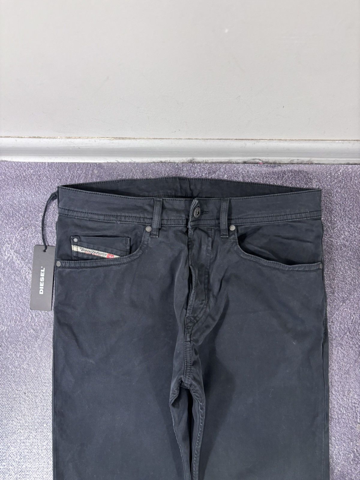 Diesel Diesel Buster NWT Men’s Slim Straight Black Pants Jeans Size US 29 - 5 Thumbnail