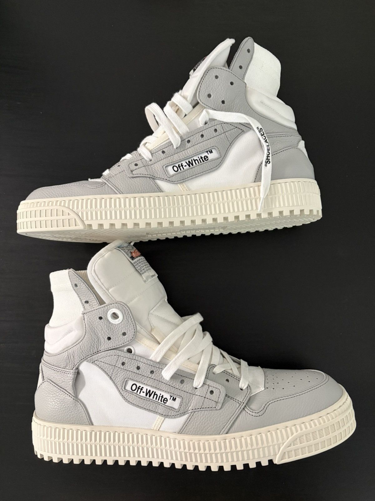 Off-White Off-White Off-Court High top leather sneaker size 43 Size US 9.5 / EU 42-43 - 1 Thumbnail