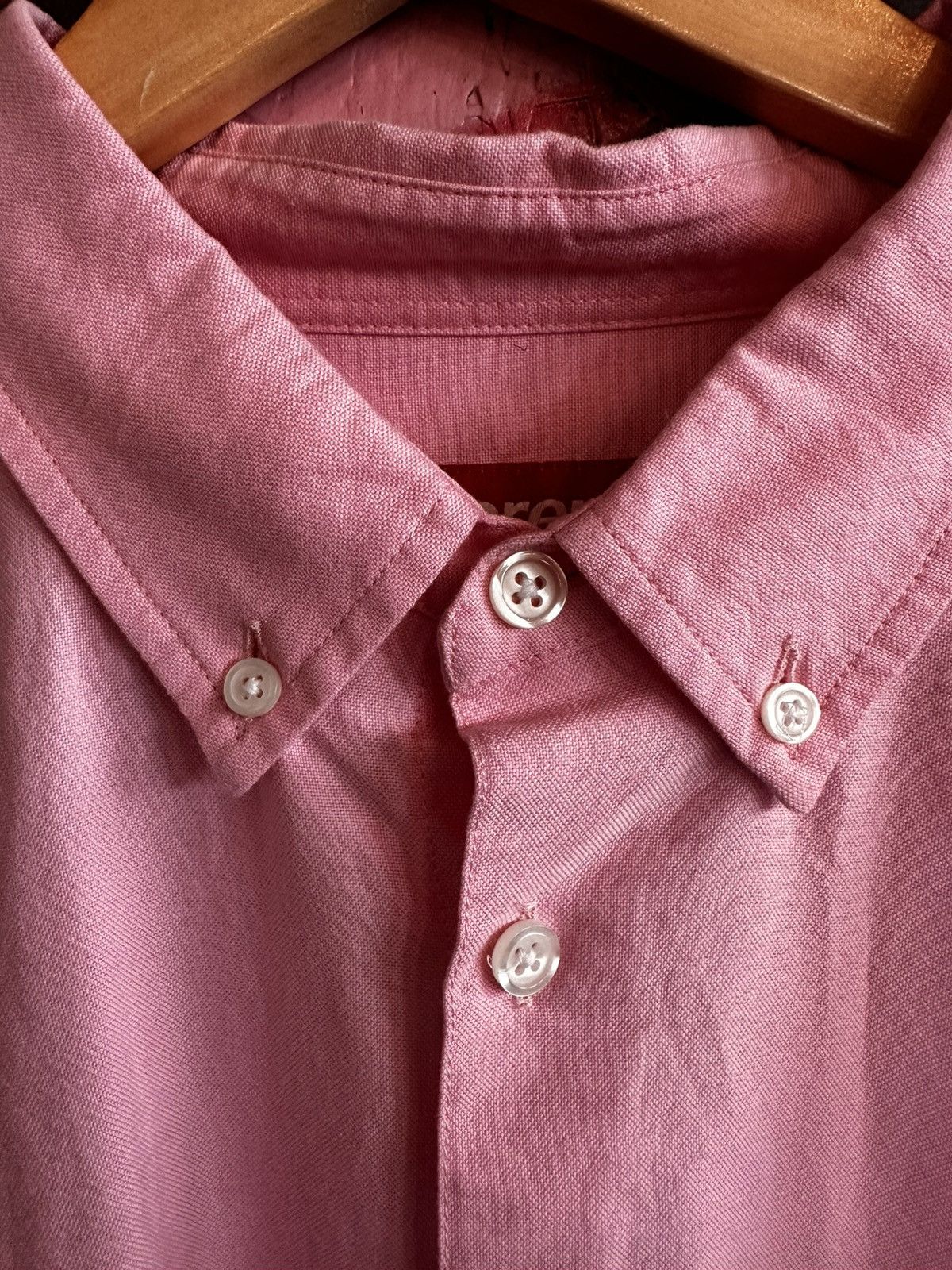 Supreme Supreme Loose Fit S/S Oxford Shirt pink Size US XL / EU 56 / 4 - 4 Thumbnail