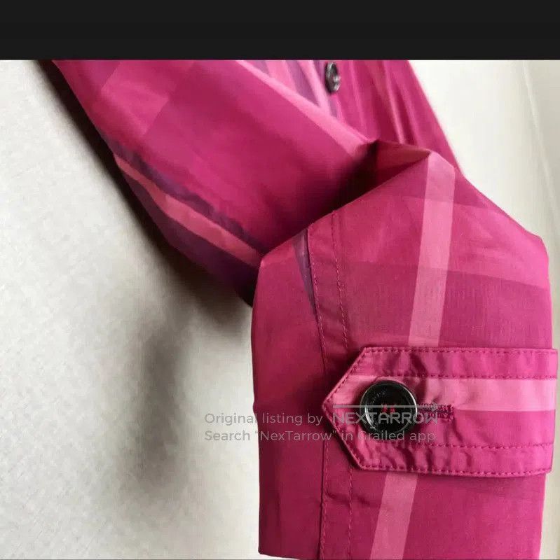 Burberry Burberry Pink Polyester Women's Trench Coat. Size XXS / US 00 / IT 34 - 3 Thumbnail