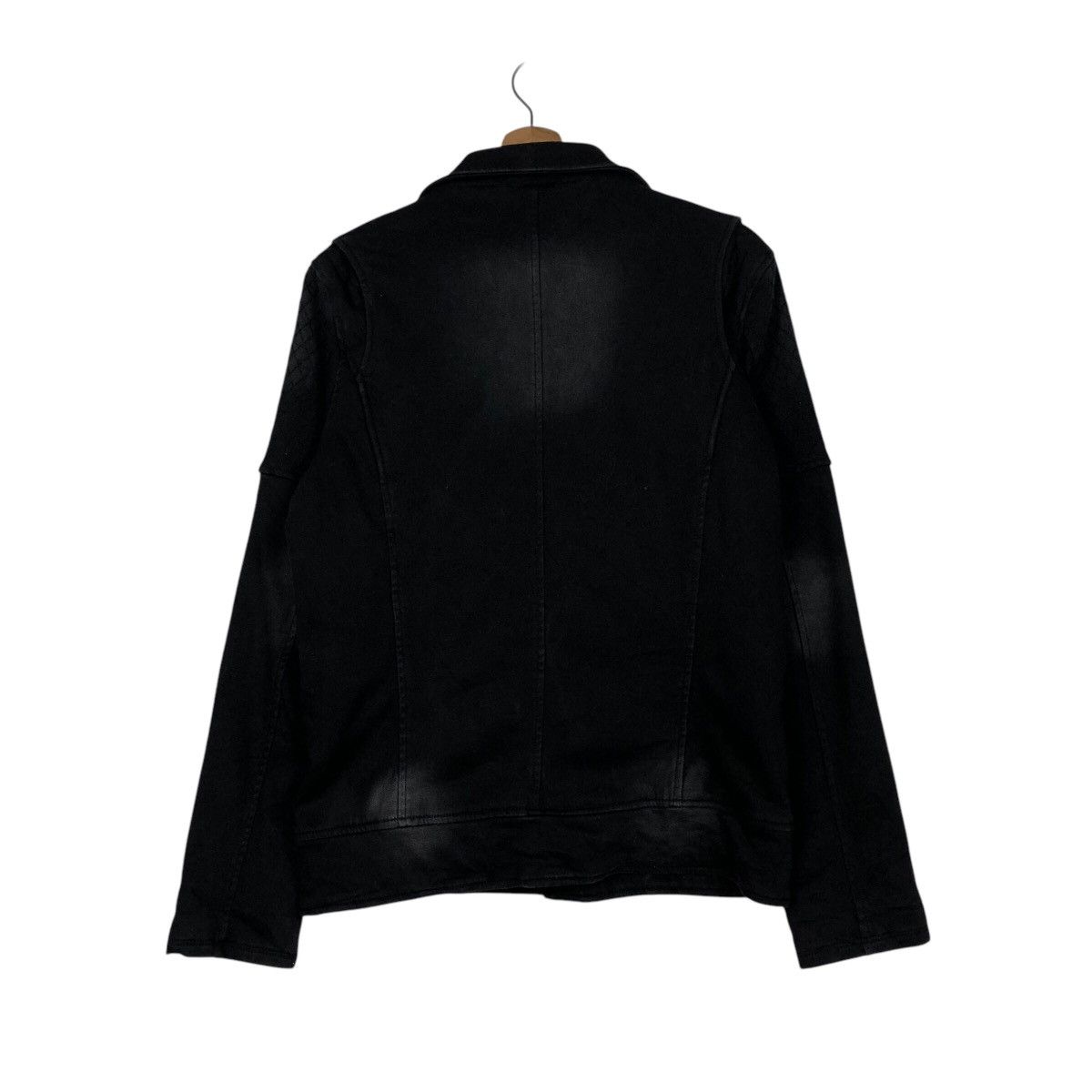 Designer × Japanese Brand × Vintage 📌Cropped Biker Jacket Double Collar Vence Exchange Size US L / EU 52-54 / 3 - 9 Thumbnail