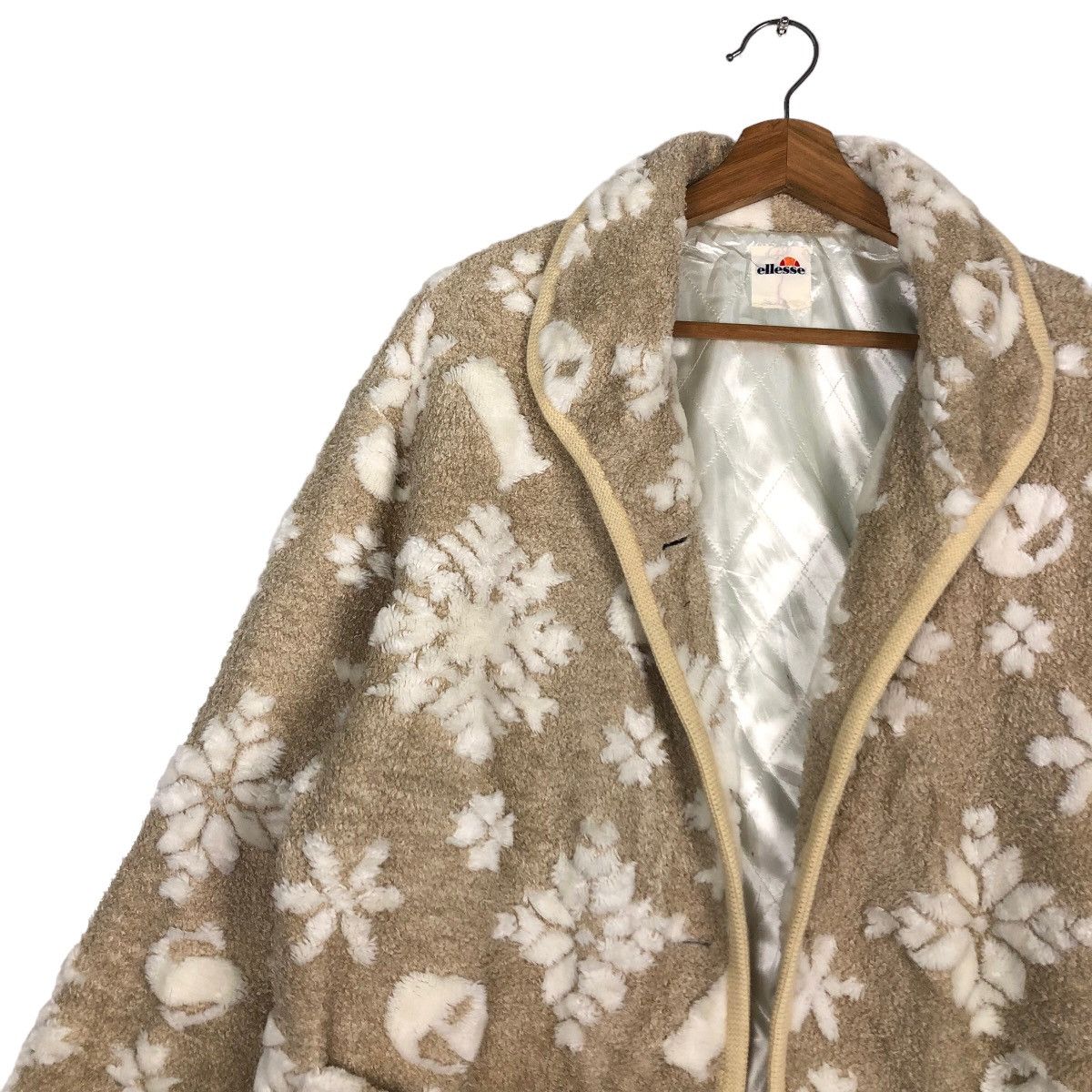 Japanese Brand Vintage Fleece Jacket Ellesse Overprint Design Issey Miyake Size US M / EU 48-50 / 2 - 7 Thumbnail