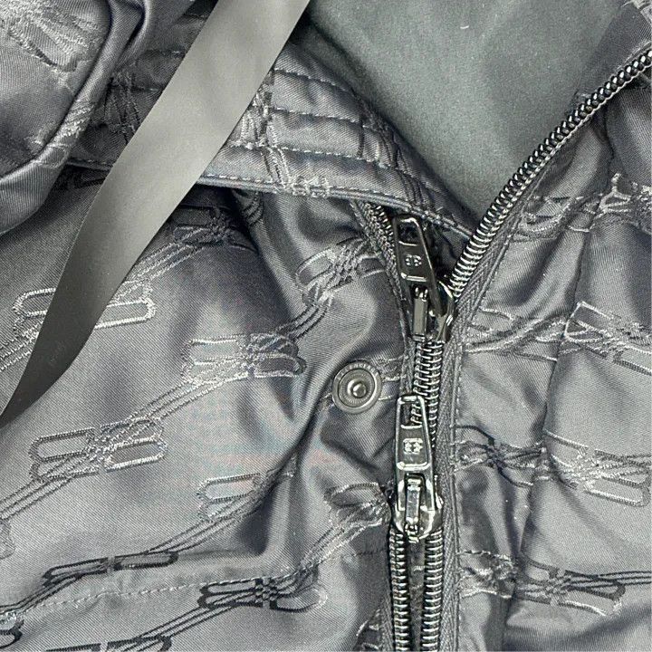 Balenciaga Balenciaga Black Letter Print Zip Jacket Size S / US 4 / IT 40 - 4 Thumbnail