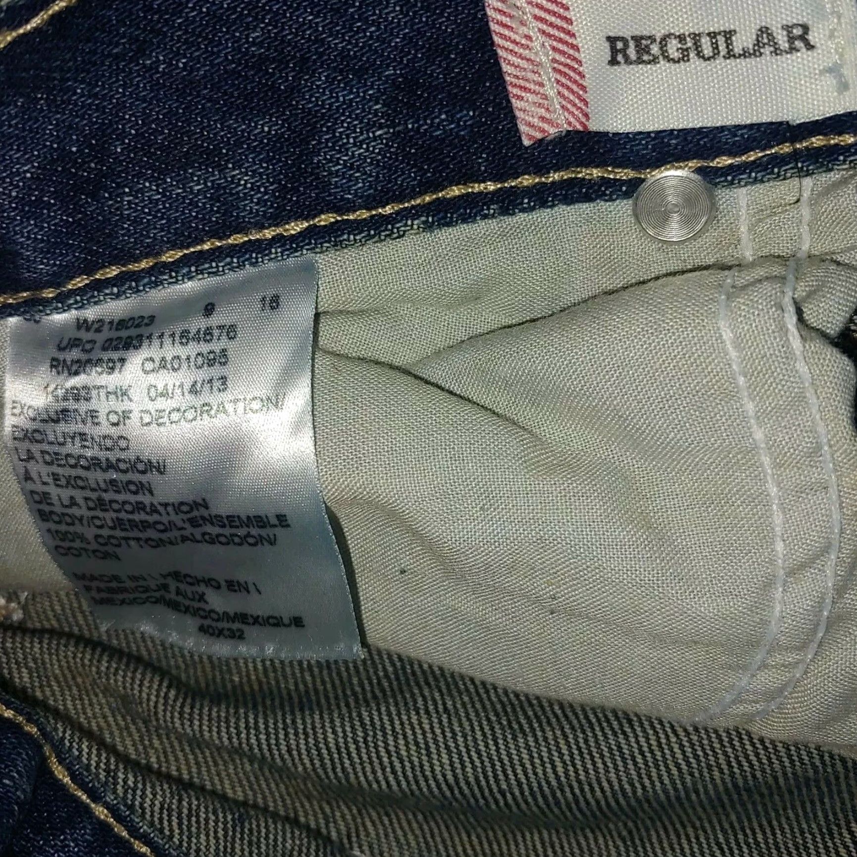 Dickies Dickies Jeans Men 40 x 32 Regular Dark Blue Wash Indigo Workwear Classic Work Denim Pants Straight Relaxed 5-Pocket Mens Blue Size US 40 / EU 56 - 5 Thumbnail