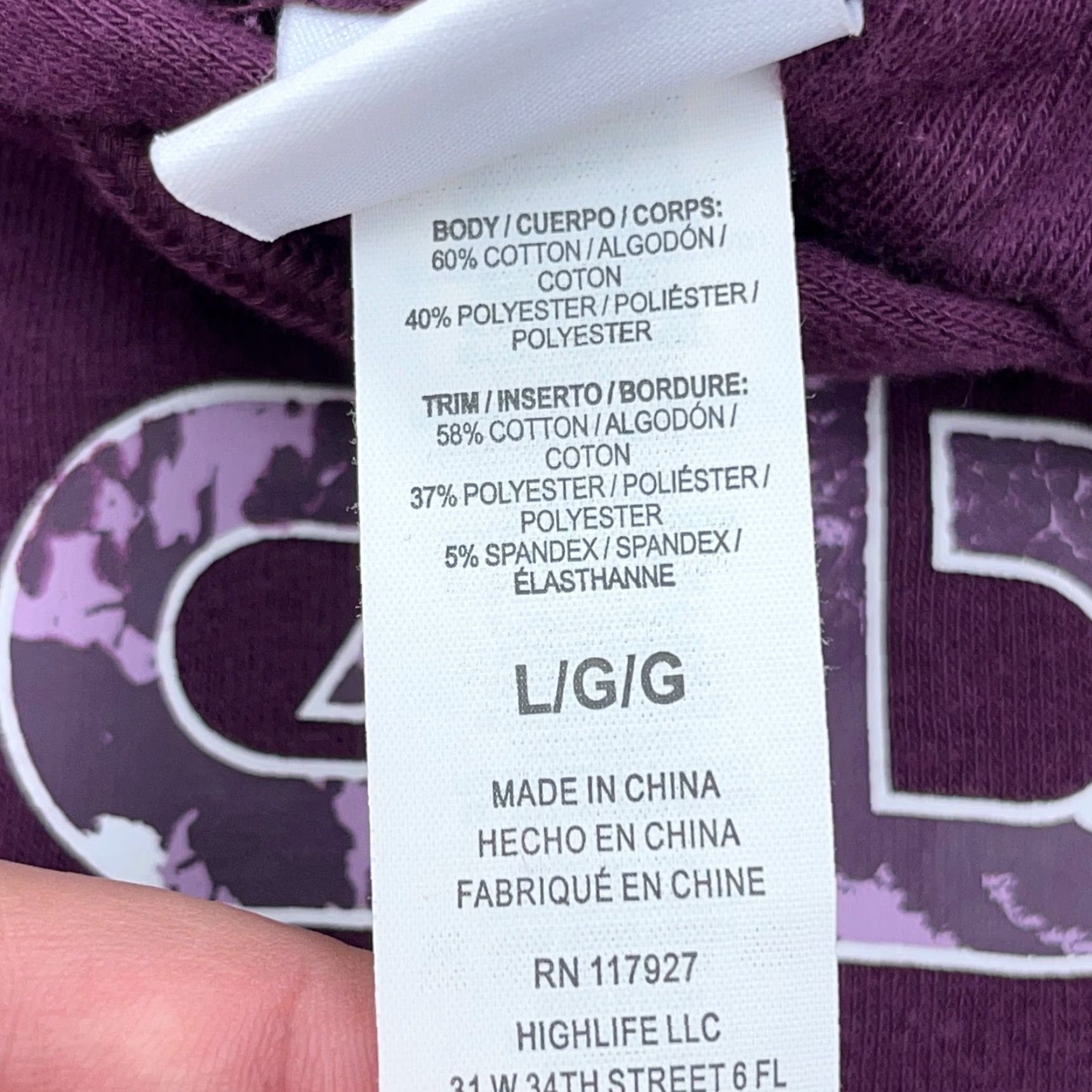 Reebok Reebok Hoodie Women Large Purple Sweatshirt Crop Top Active Gym Run Size L / US 10 / IT 46 - 6 Thumbnail