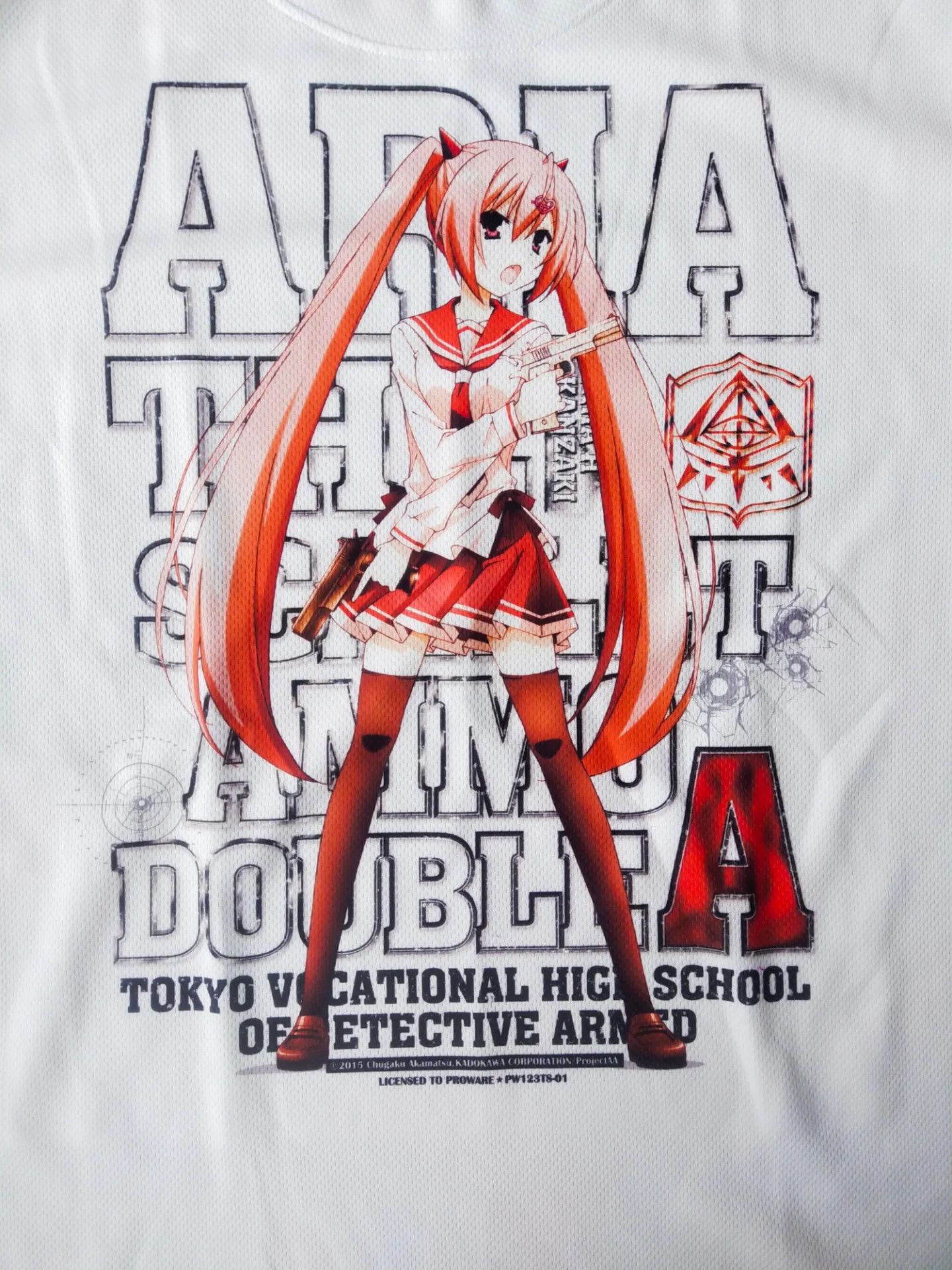 Anime Aria the Scarlet Ammo Poly Anime Jersey Tee Size US M / EU 48-50 / 2 - 2 Thumbnail