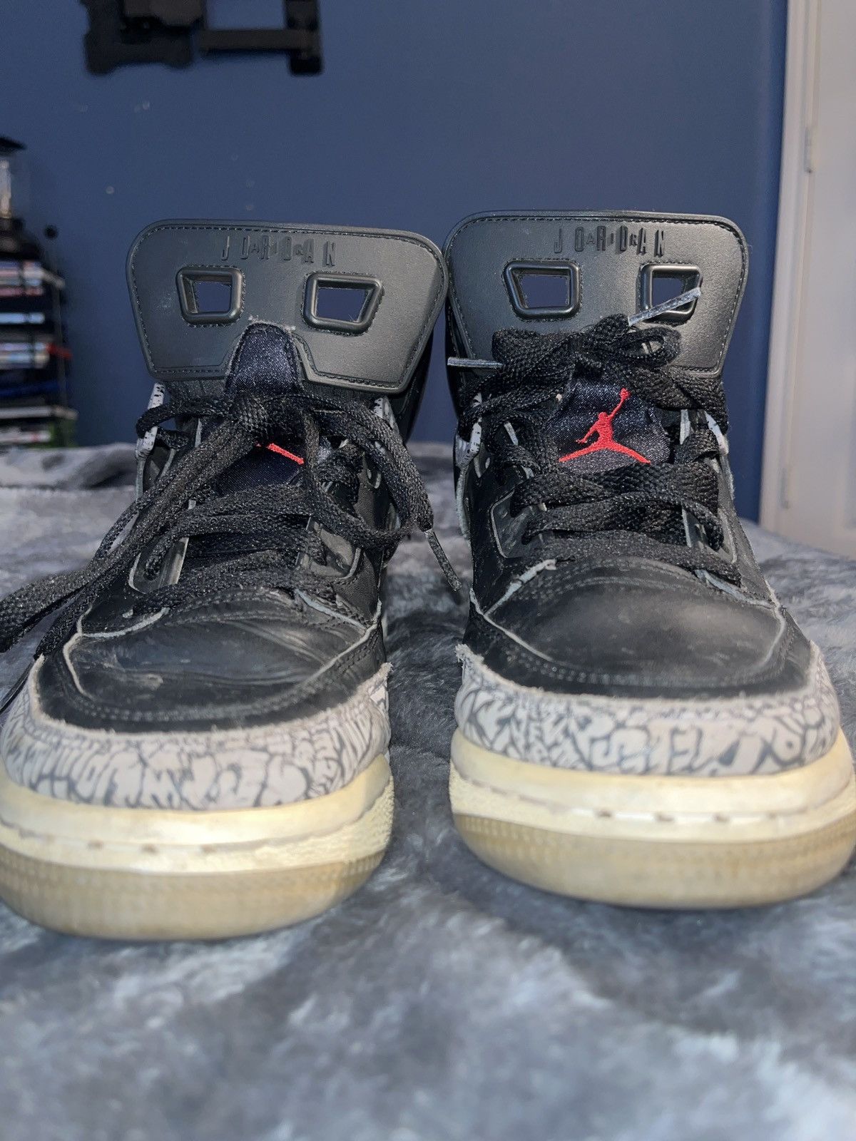 Jordan Brand Jordan 4 Spizike Black Cement Size US 7 / EU 40 - 4 Thumbnail