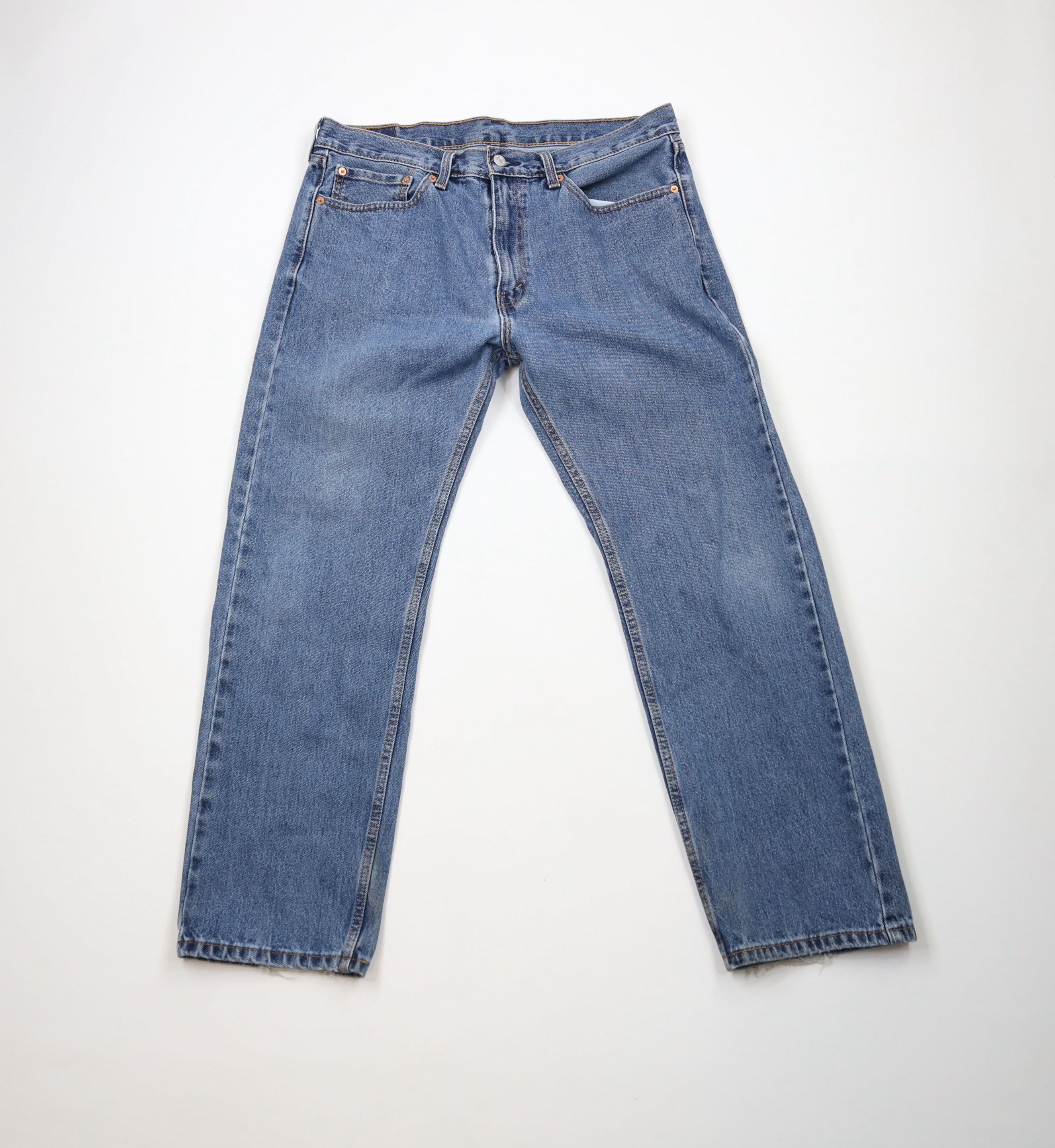 Levi's × Vintage Vintage Y2K Levis 505 Regular Fit Denim Jeans Blue Cotton Size US 36 / EU 52 - 1 Thumbnail